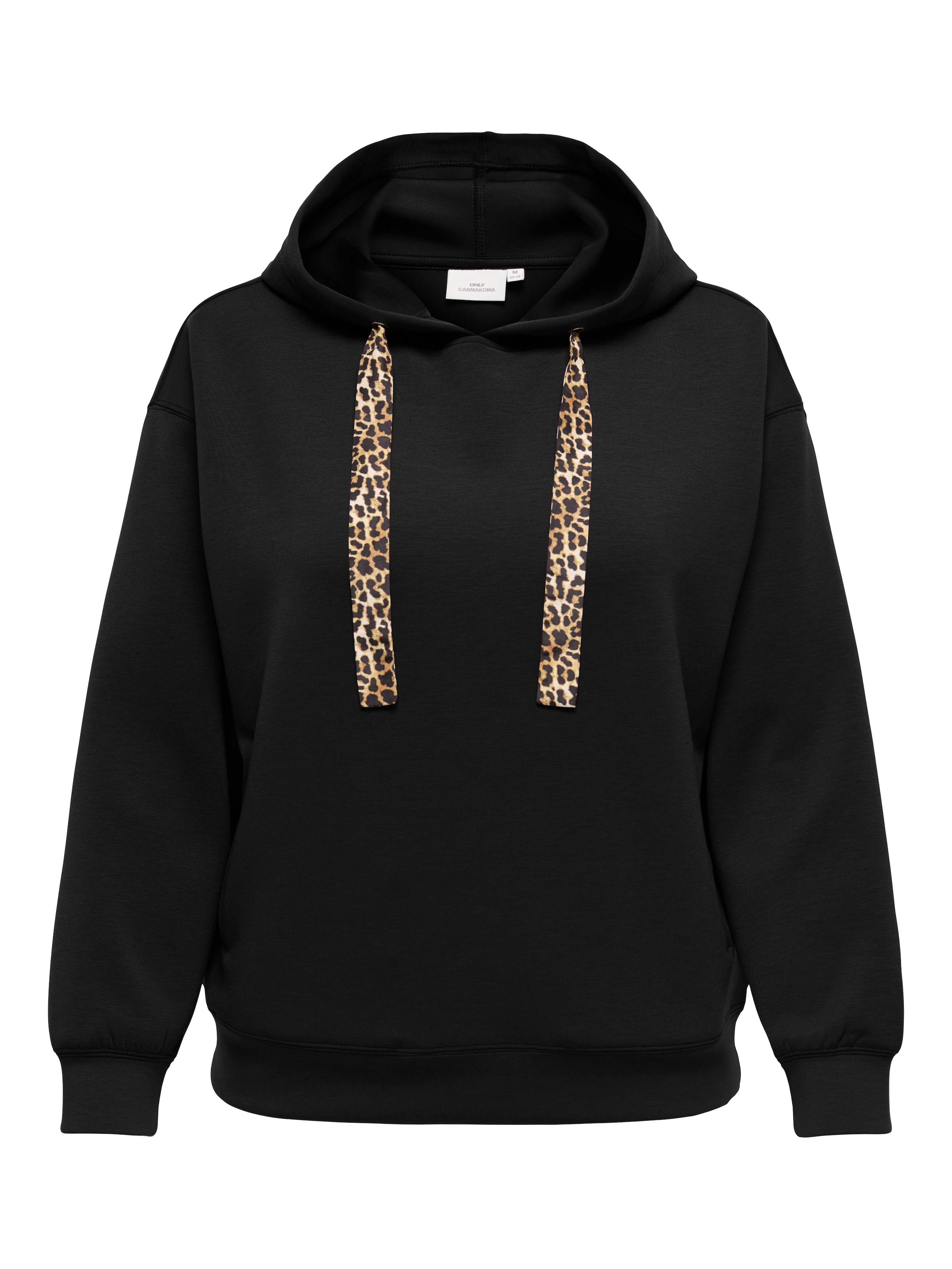 ONLY CARMAKOMA Kapuzensweatshirt »CARALINA LIFE LEO DETAIL HOOD BOX JRS«
