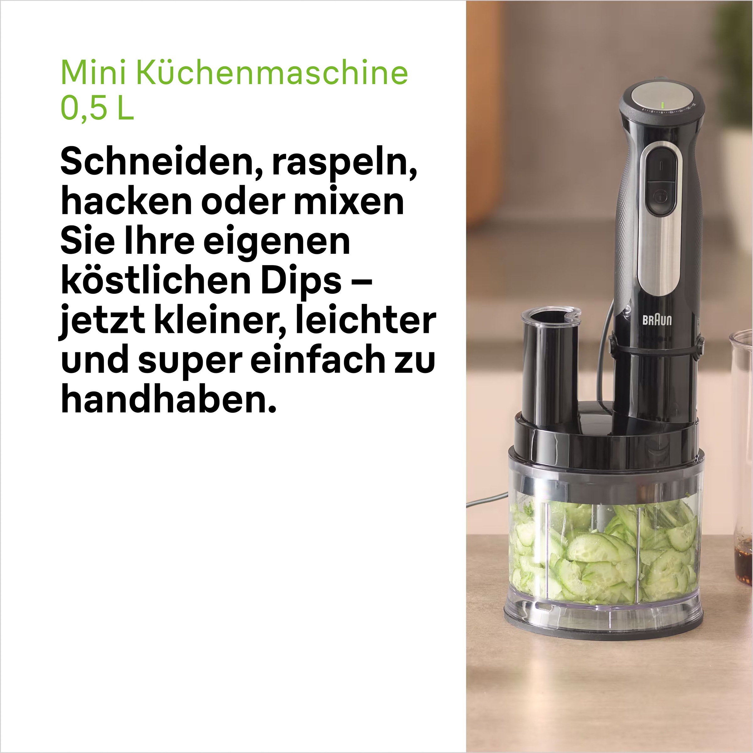 Braun Stabmixer »MultiQuick 5 Pro MQ55755M«, 1000 W, schwarz