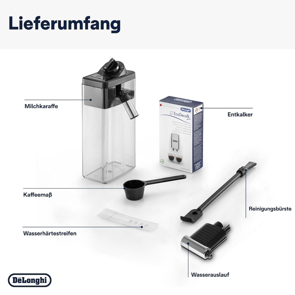 De'Longhi Kaffeevollautomat »ECAM 46.860.B Eletta Evo, schwarz«, inkl. Pflegeset im Wert von € 31,99 UVP