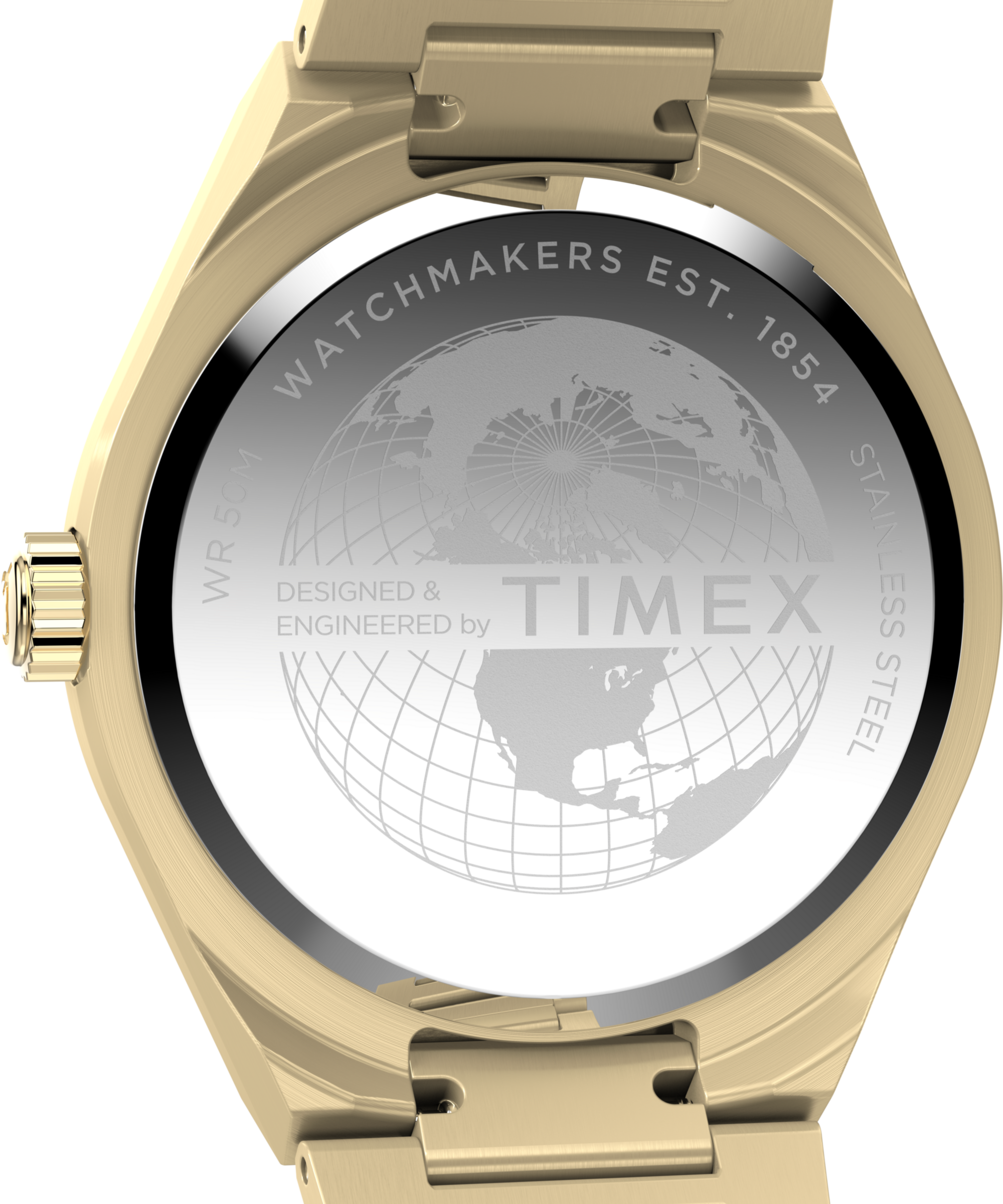 Timex Quarzuhr »CONTINENTAL« Armbanduhr, Damenuhr, Edelstahlarmband, Datum, Leuchtzeiger