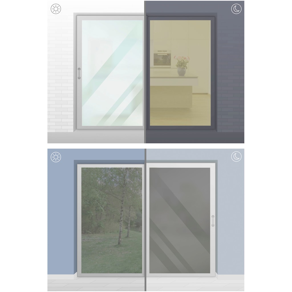 GARDINIA Fensterfolie »Statische UV-Folie«, 1 St., halbtransparent, selbstklebend