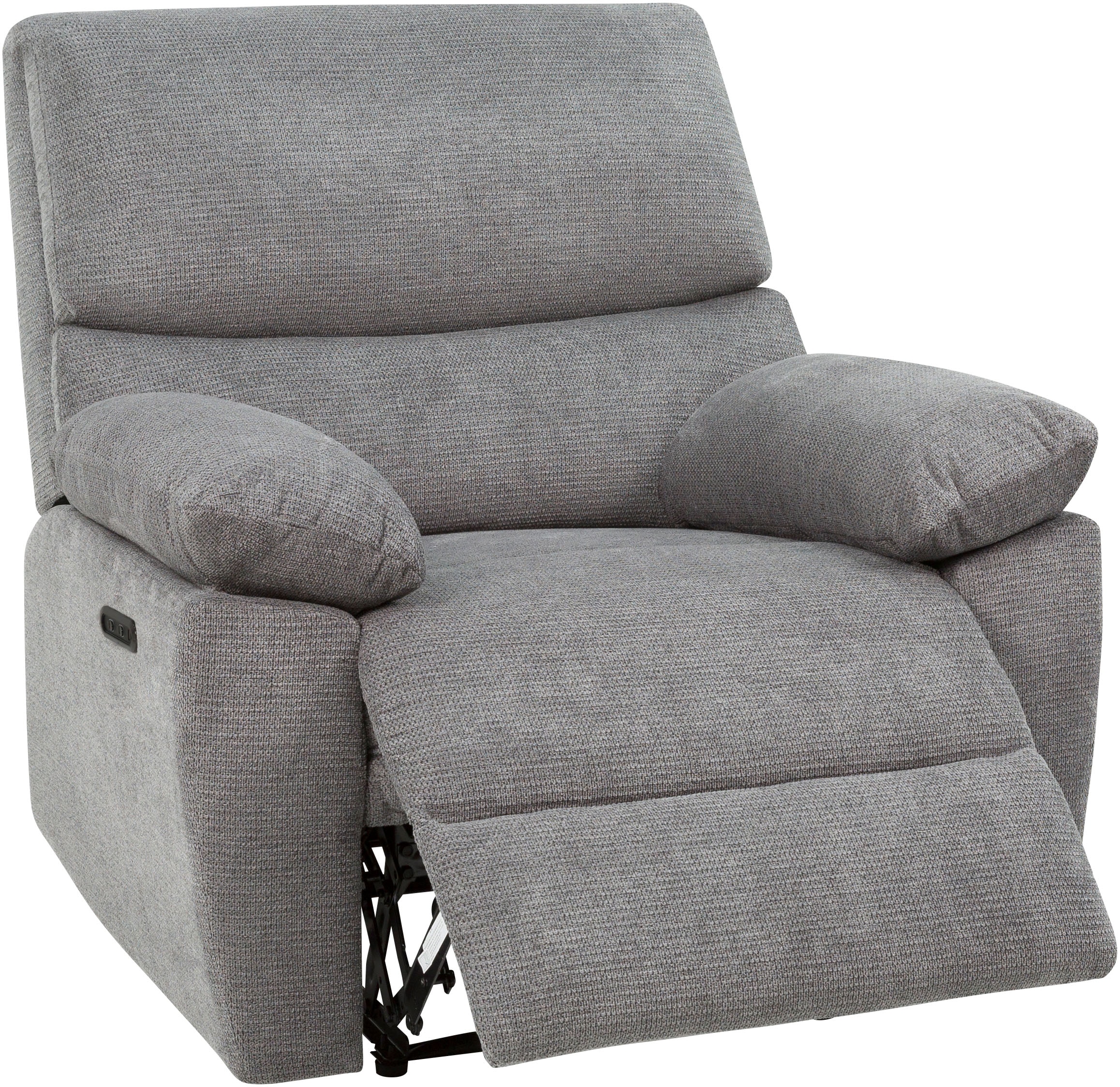 Home affaire Relaxsessel »LANNOY, TV-Sessel, elektr. o. manuelle Relaxfunktion, USB A/C,«, Sessel mit Liegefunktion 105°-150°, Federkernpolsterung