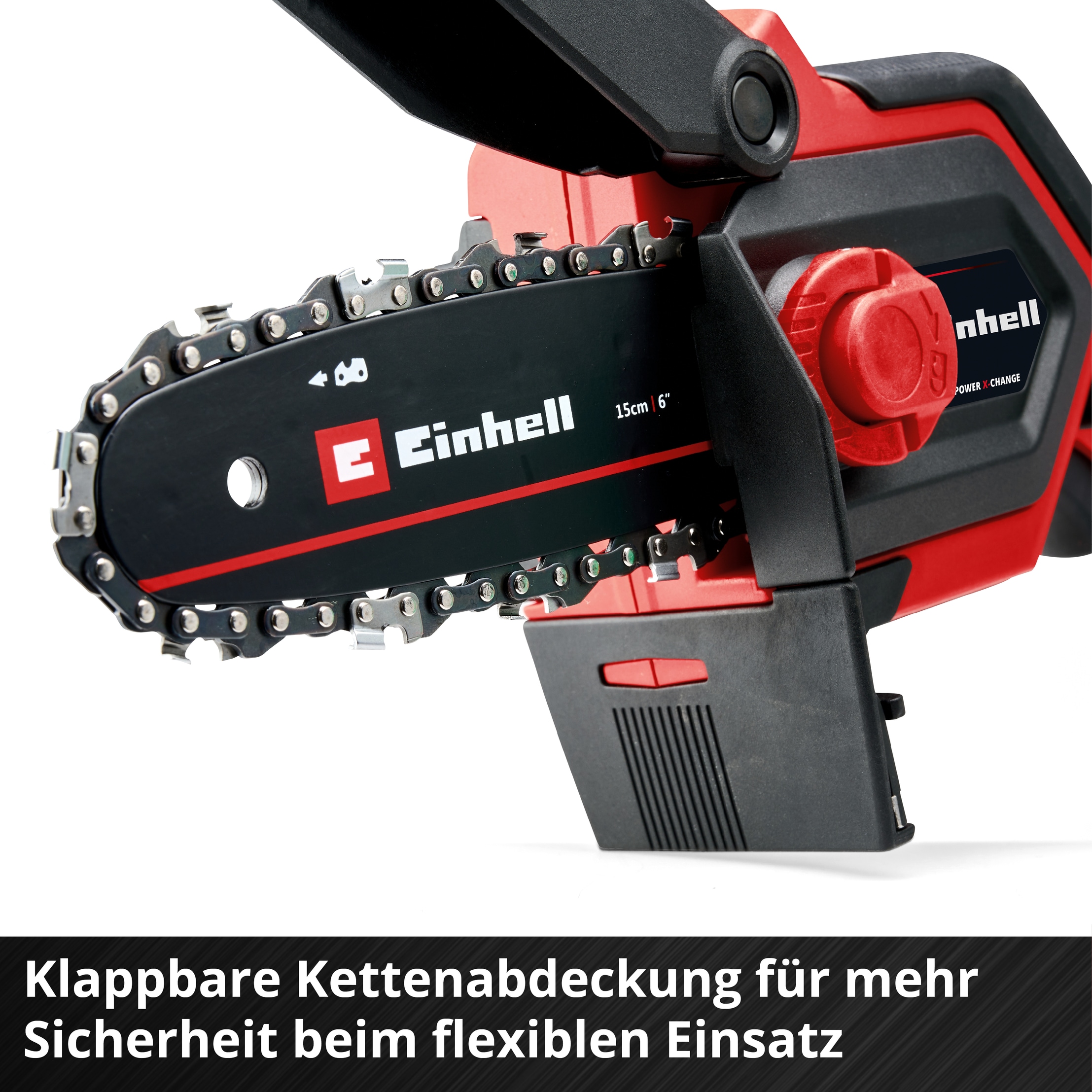 Einhell Akku-Kettensäge »GE-PS 18/15 Li BL-Solo«, (4 tlg.)