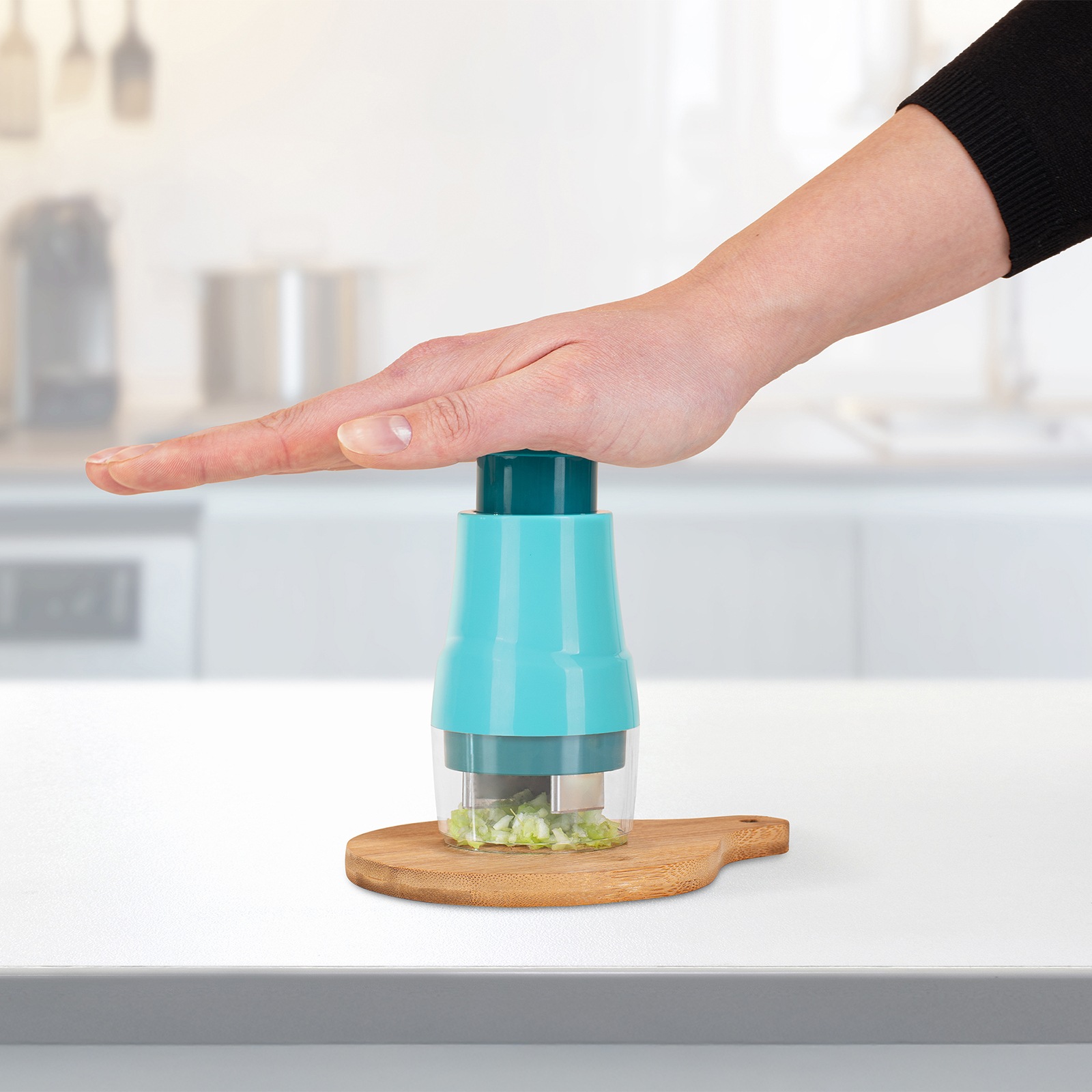 Genius Gemüseschneider »Genius Minis, Kombi-Set inkl. Edelstahl-Schüsseln, Set 19-tlg.« 3 Schüsseln mit Deckel, Multihacker, Multischneider, Spiralschneider