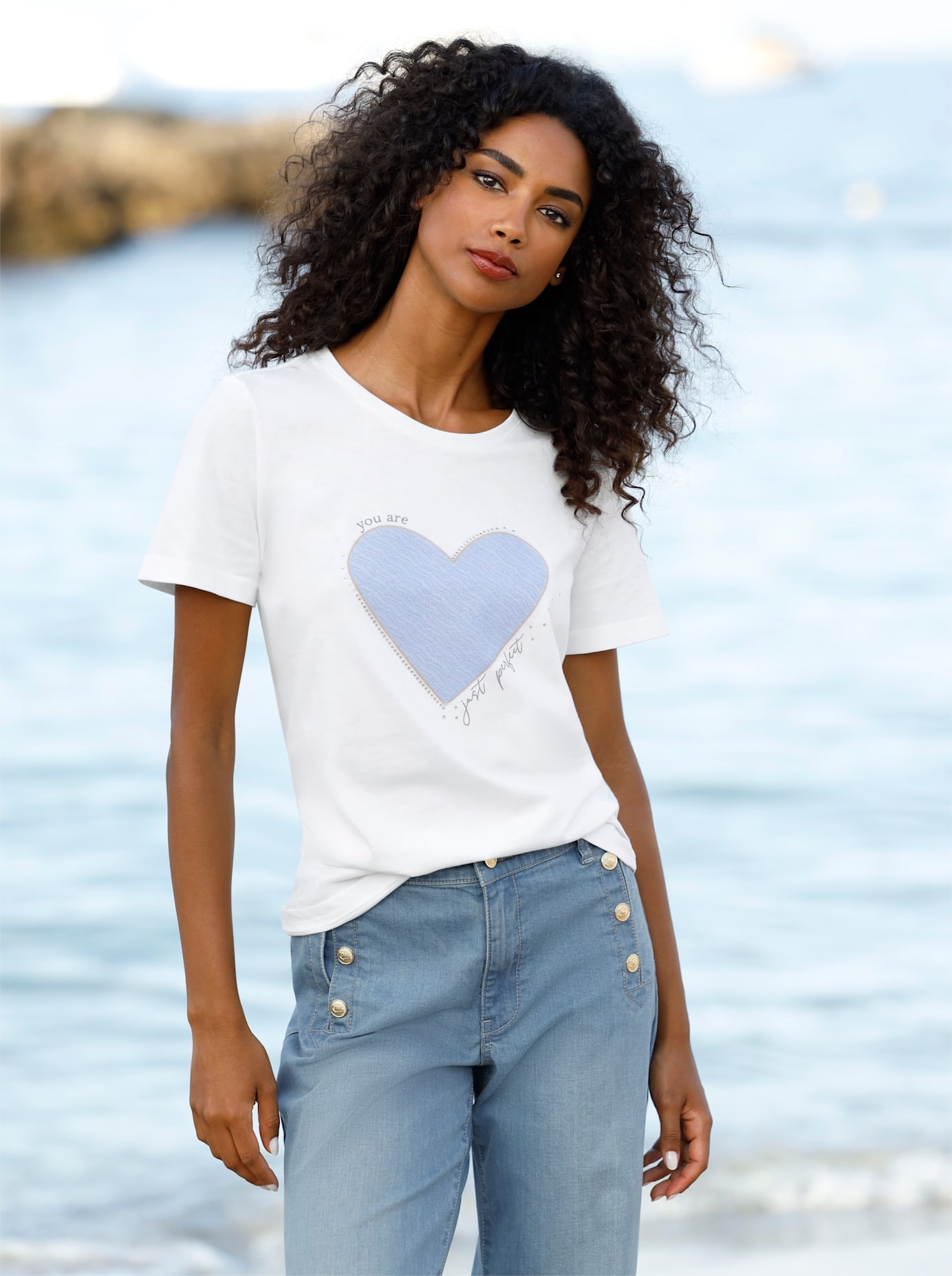 heine Kurzarmshirt »T-Shirt« 1 tlg.