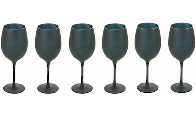 Weinglas »Naima Schwarz«, (Set, 6 tlg.), Gläser-Set, 6-teilig, Inhalt 428 ml