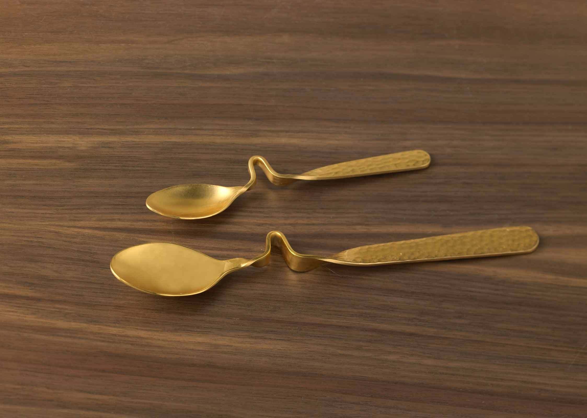 Villeroy & Boch Esslöffel »Kaffee- & Espresso-Löffel vergoldet NewWave Caffè Spoon 17,5 cm & 12 cm 12er Set gold« Spülmaschinenfest