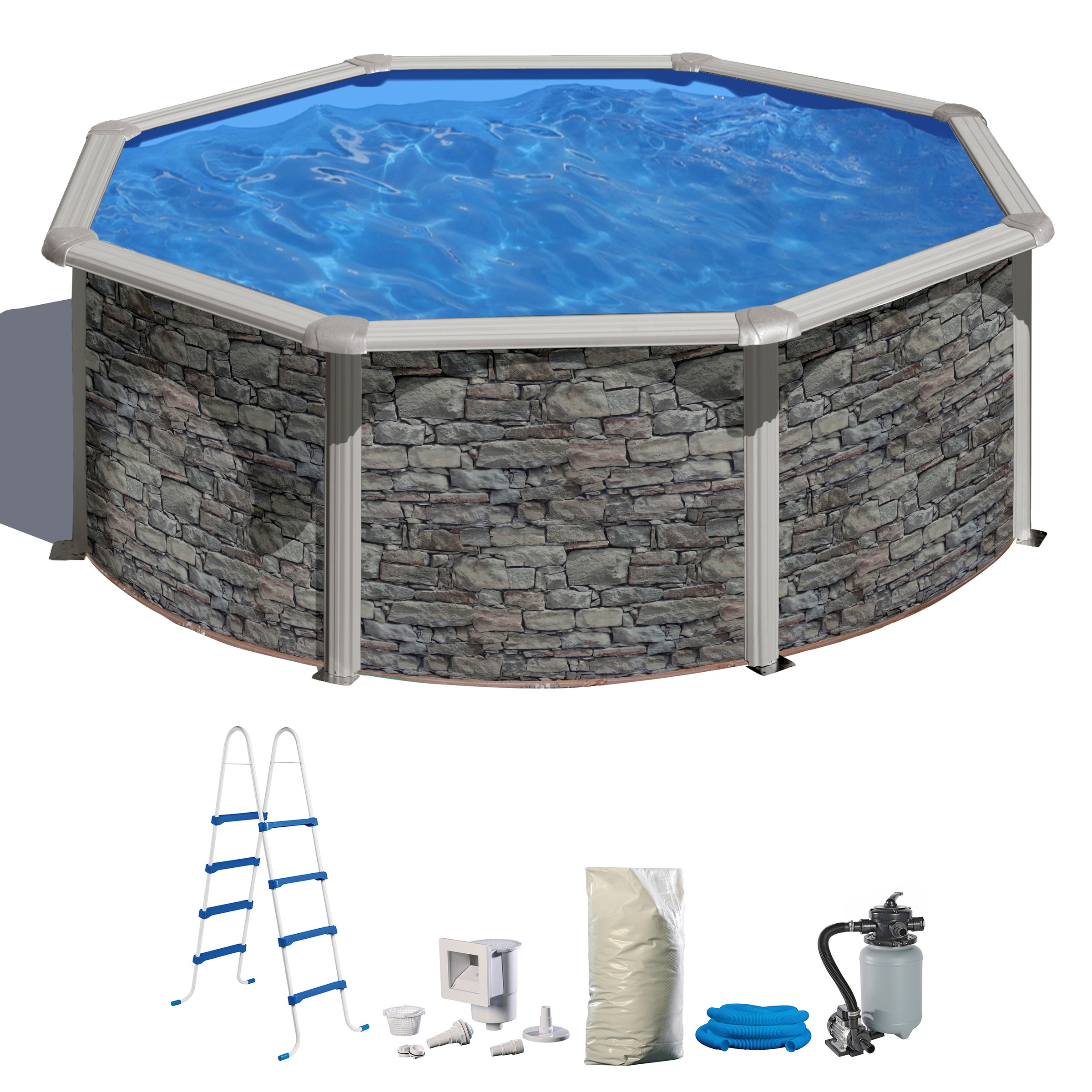 MyPool Rundpool, (Set), 5-tlg., ØxH: 460x132 cm