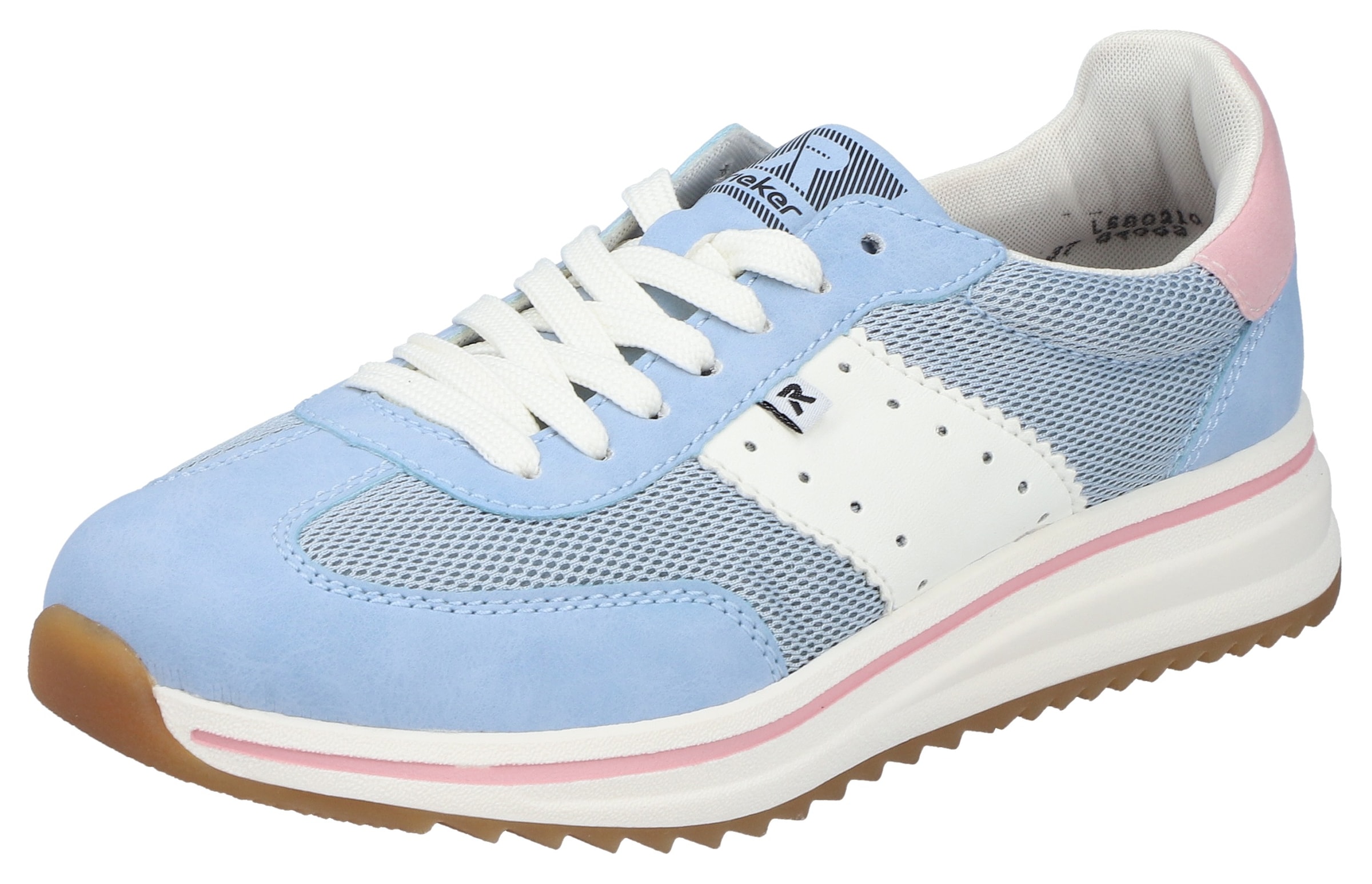 Rieker Sneaker  Schnürschuh, Halbschuh, Freizeitsneaker mit Kontrastbesätze