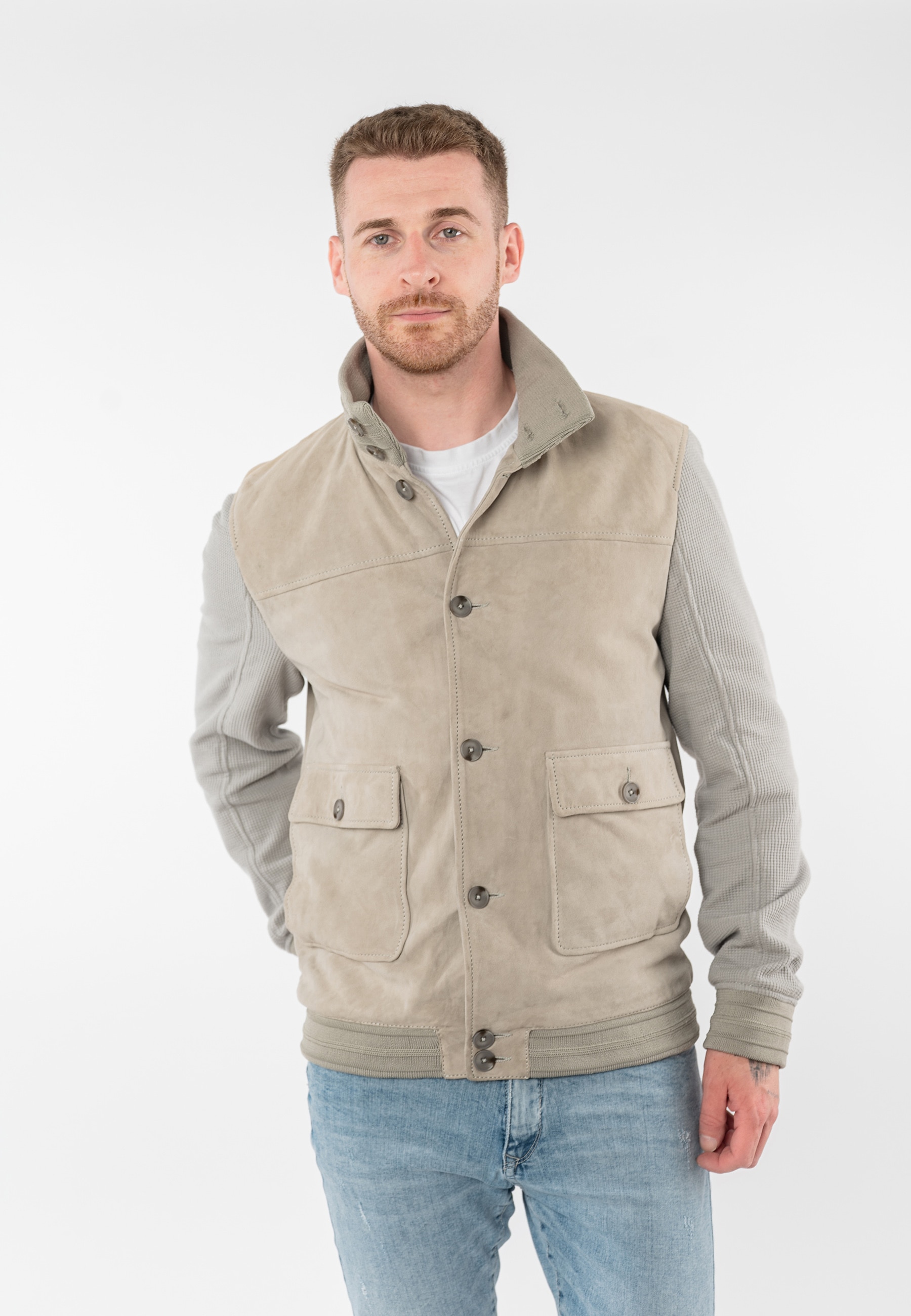 Mauritius Lederjacke »MMGranten« mit Stehkragen