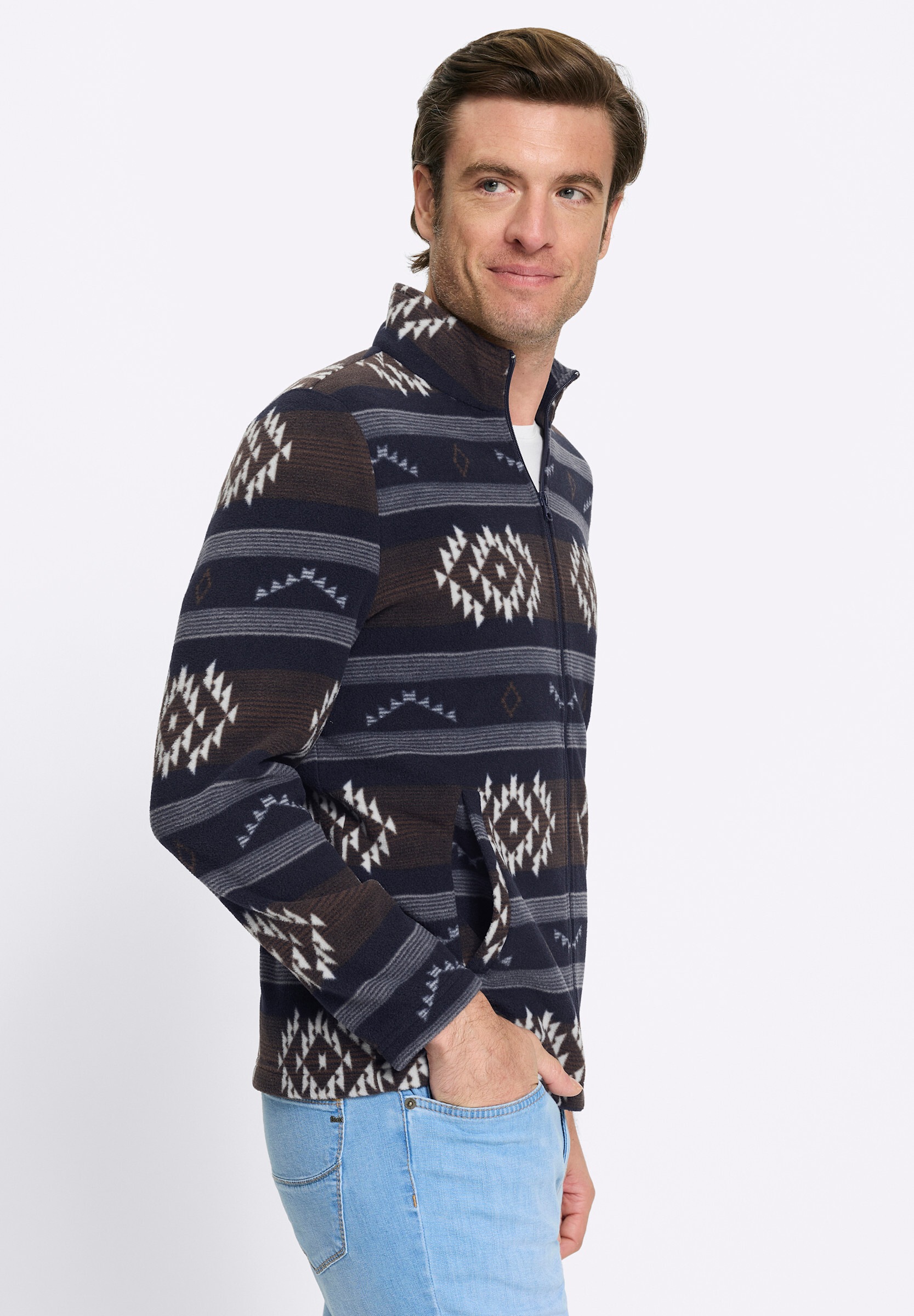 Witt Fleecejacke »Fleece-Jacke Fleecejacke mit Allover-Print«