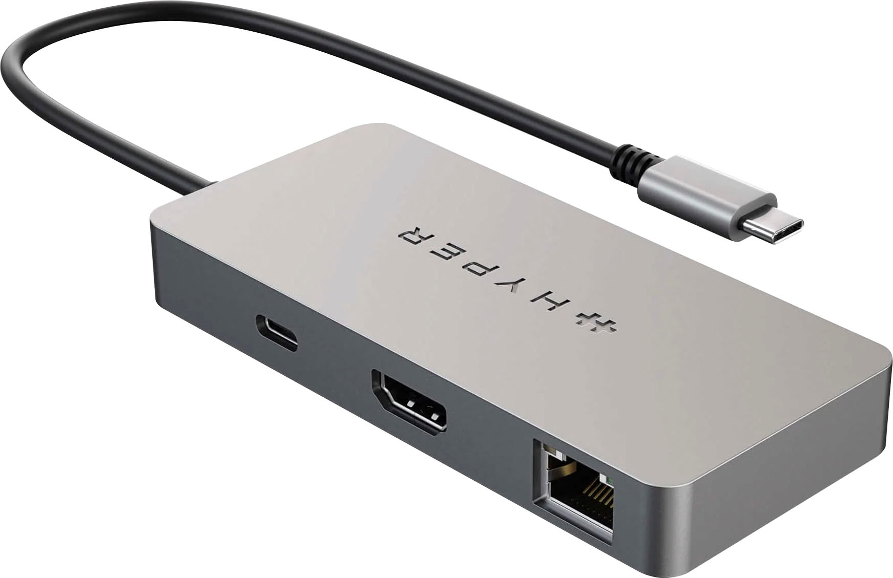 Hyper Adapter »5-Port USB-C Hub«, USB-C zu USB Typ C-HDMI-RJ-45 (Ethernet)-USB Typ A