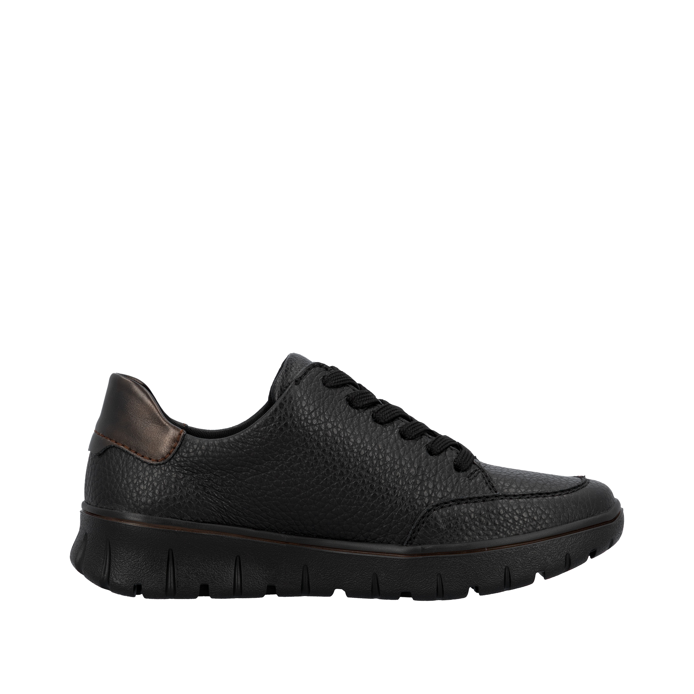 Rieker Plateausneaker, Freizeitschuh, Schnürschuh, Halbschuh in Bequemweite G (= weit)