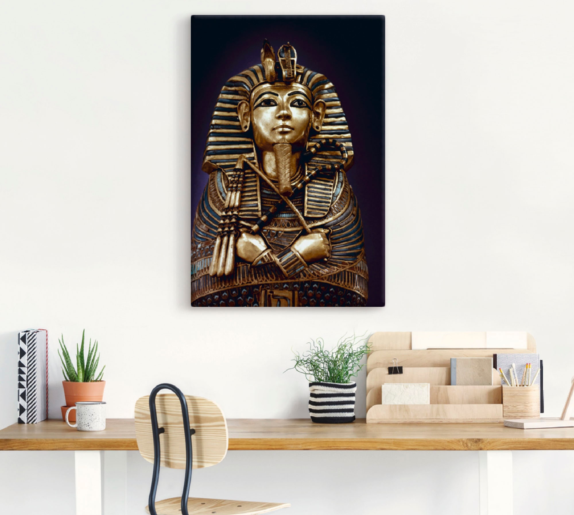 Artland Wandbild »Grabbüste von König Tutanchamun« Menschen 1 Stk. tlg. als Leinwandbild, Poster in verschied. Größen