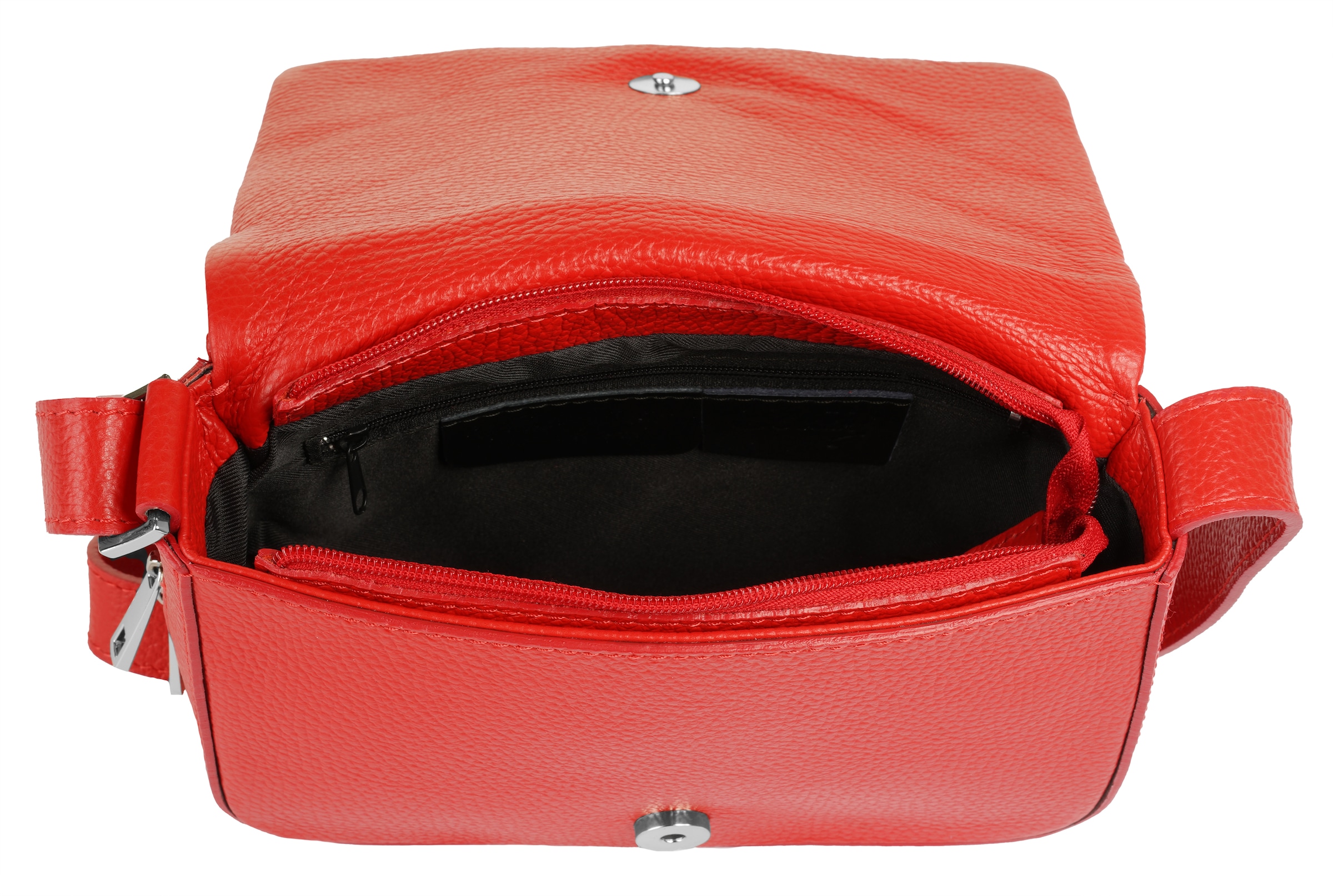 Cluty Henkeltasche, echt Leder, Made in Italy