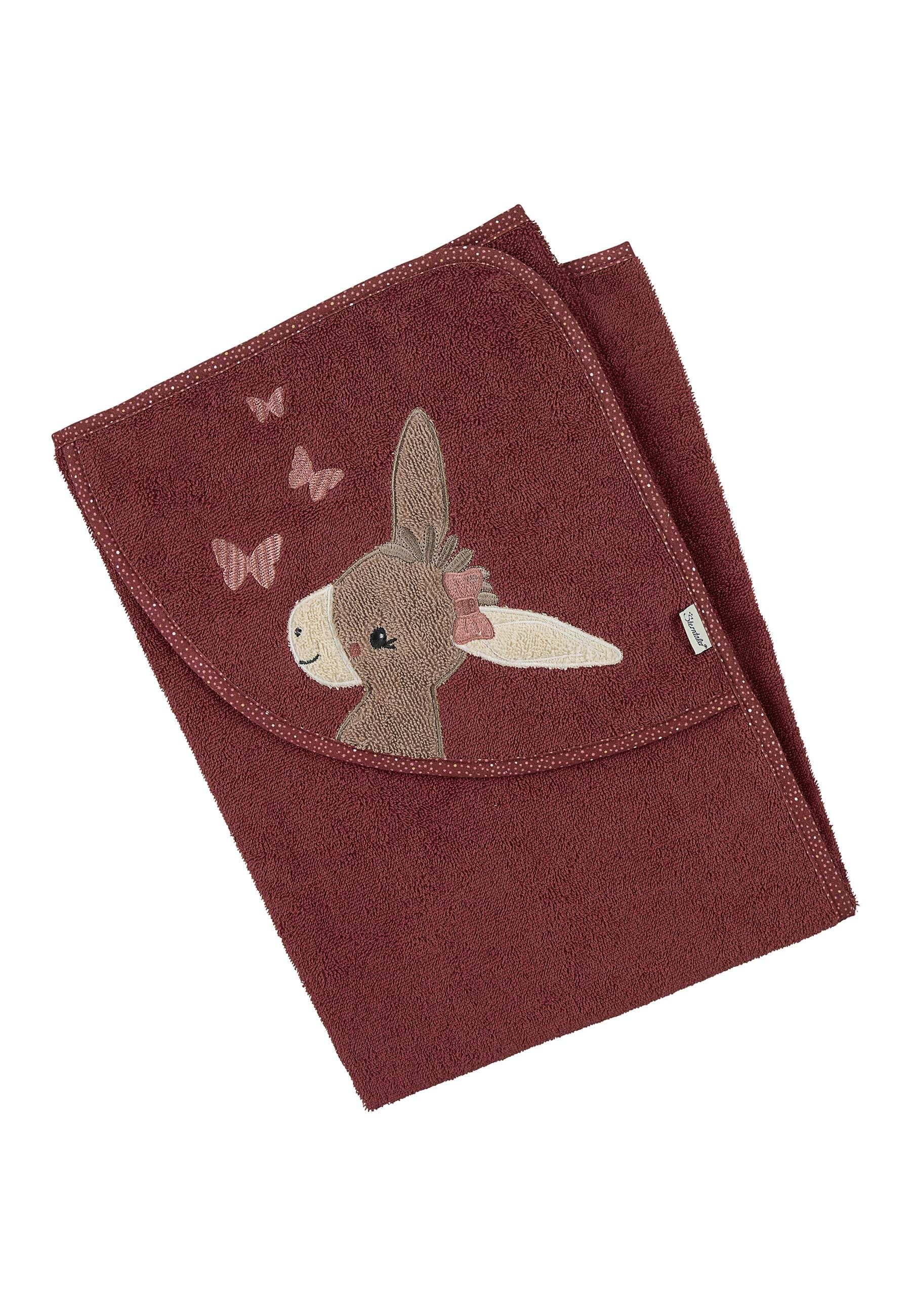 Sterntaler® Kapuzenhandtuch »Kapuzenbadetuch 80x80 cm ESEL Emmily«