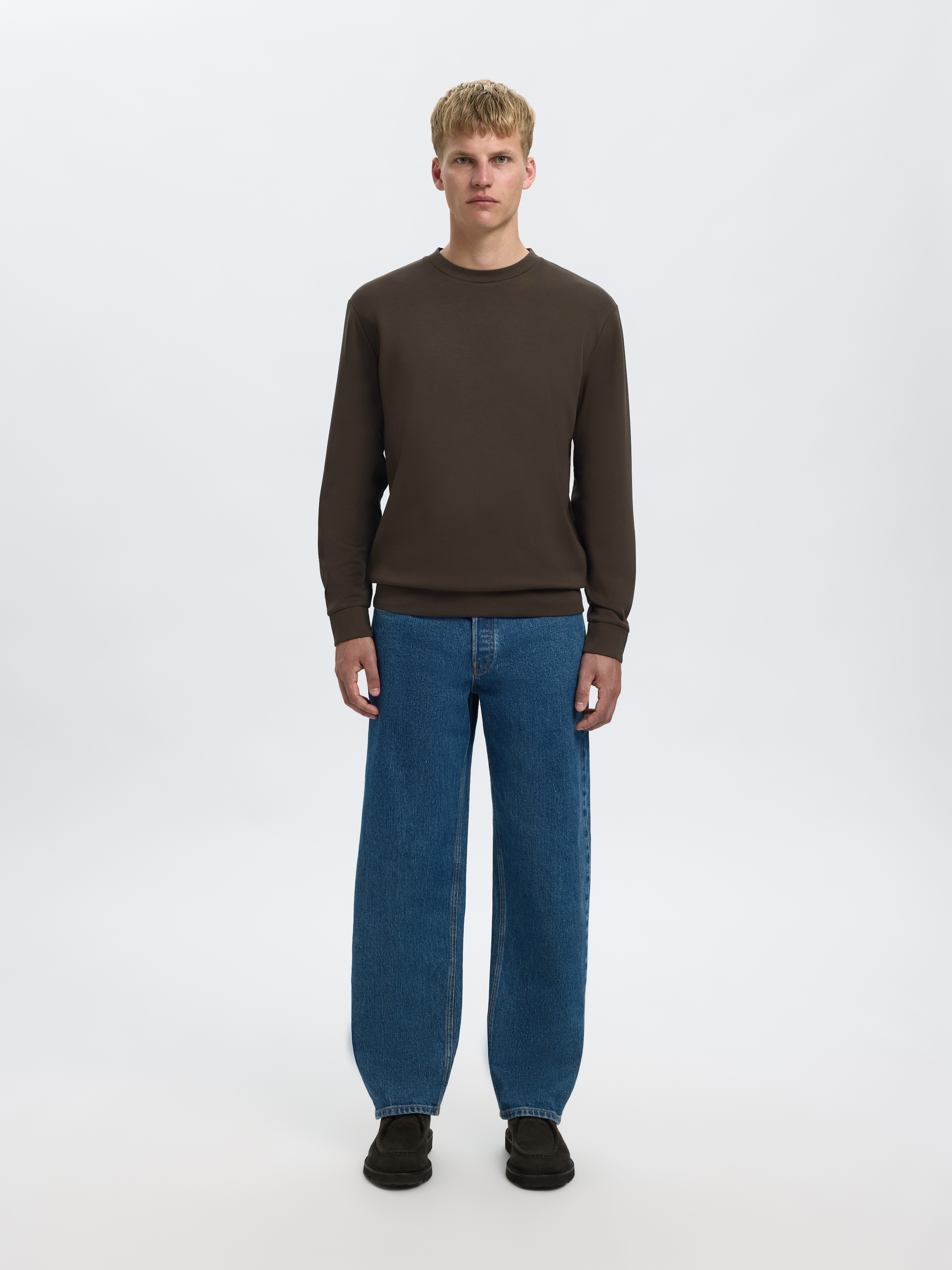 SELECTED HOMME Sweatshirt »SLHEMANUEL SOFT CREW NECK SWEAT NOOS«
