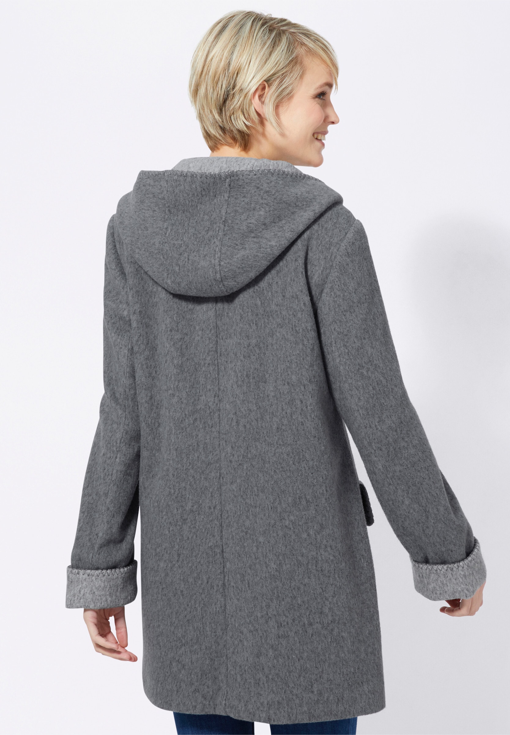 Witt Allwetterjacke »Jacke Kapuzenjacke in Woll-Optik« mit Kapuze