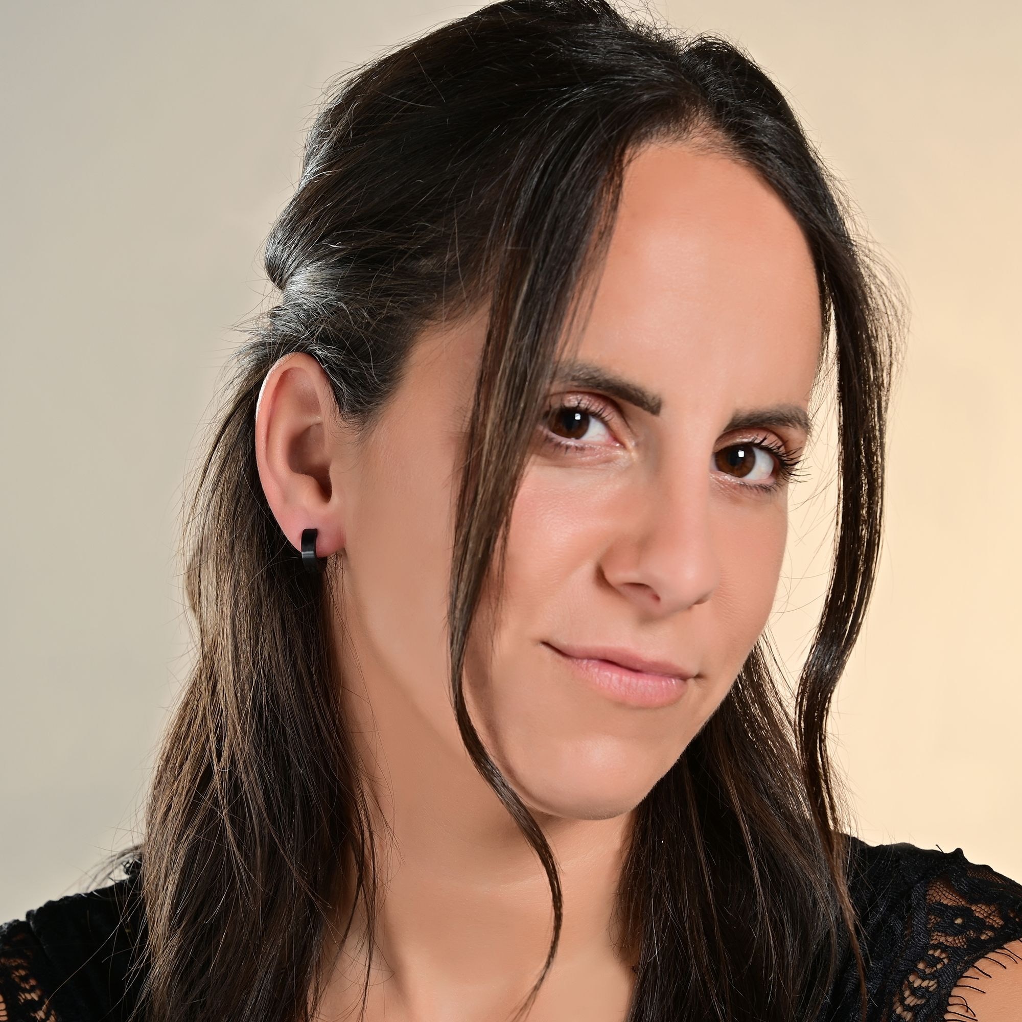 Adelia´s Paar Creolen »Damen Ohrringe ¿ Klappcreole aus Edelstahl«