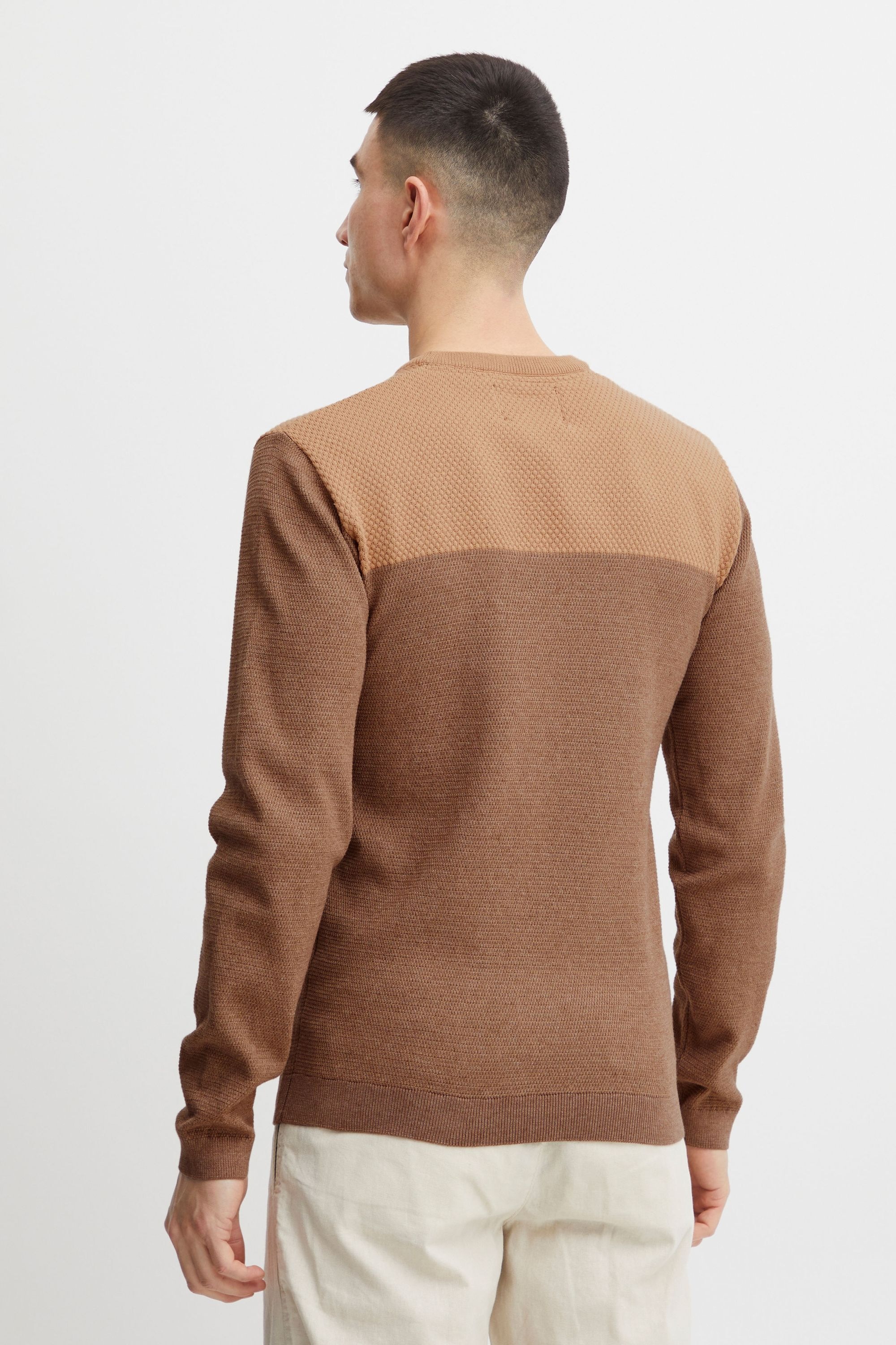 Indicode Strickfleece-Pullover »Strickpullover IDLabel«