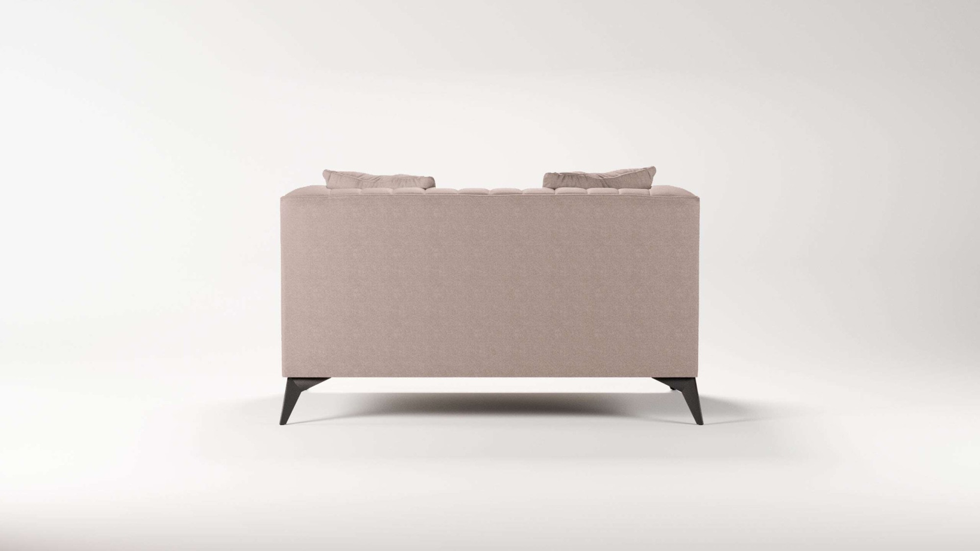 PLACES OF STYLE Loveseat »MATTHEW Loungesessel, Maße B/T/H: 130/86/74 cm« incl. Zierkissen, feine Steppung im Rücken, belastbar bis 200kg