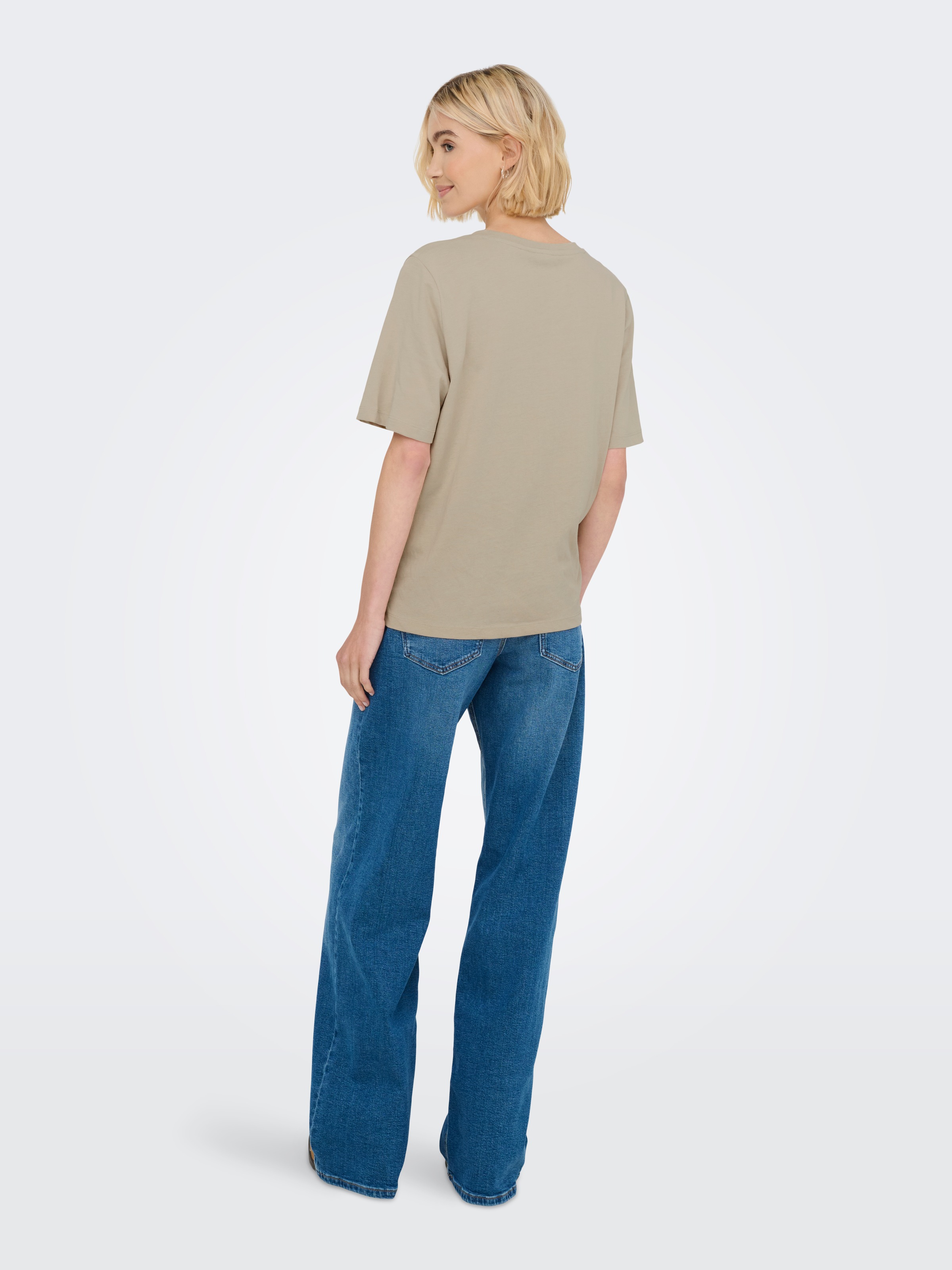 ONLY Kurzarmshirt »ONLONLY – Doppelpack T-Shirts für Alltag und Freizeit«, (Packung, 2 tlg.), regular fit, Jersey, Baumwolle, Rundhals, unifarben