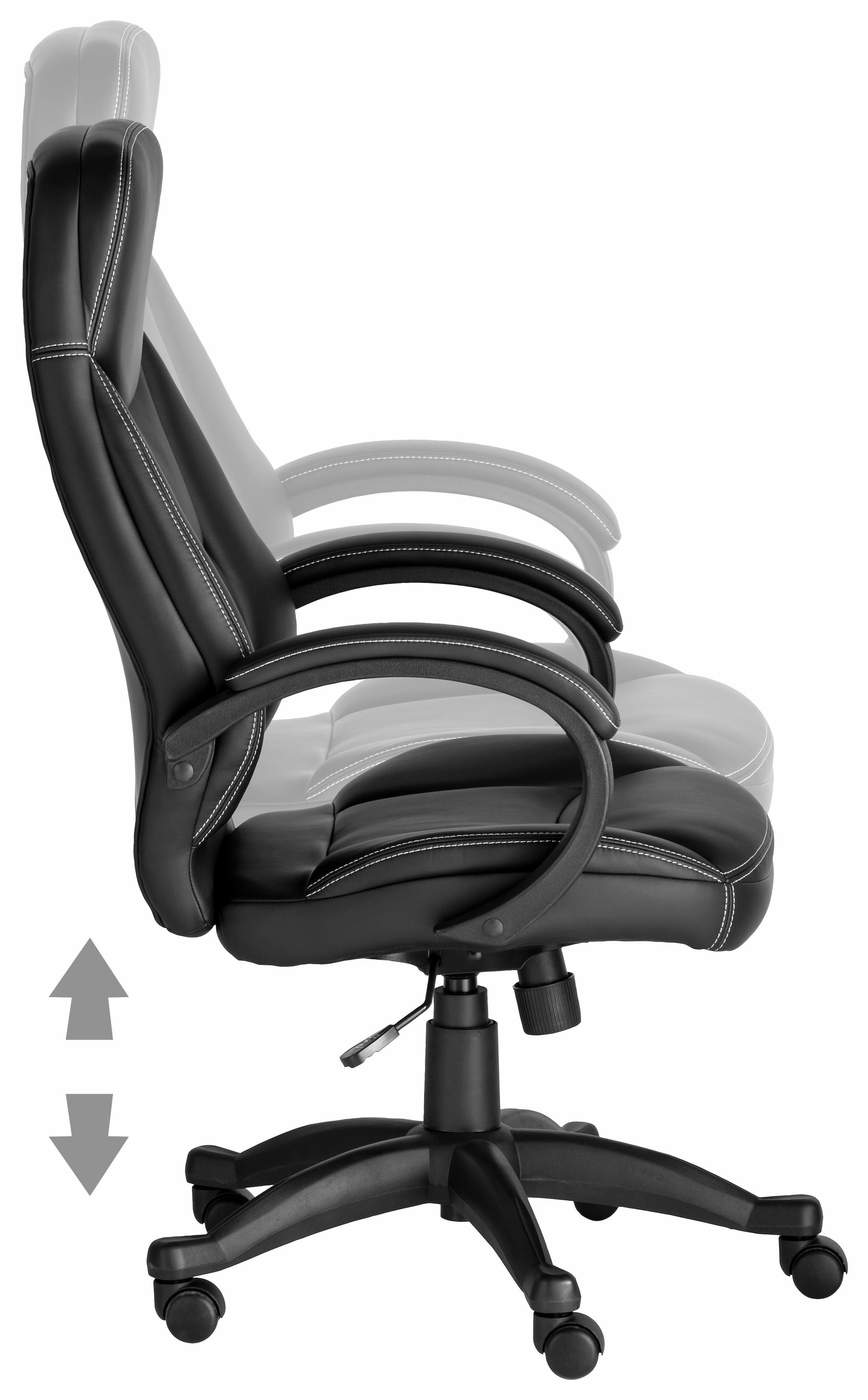 INOSIGN Chefsessel »Veronika, Bürostuhl,«, komfortabel oder in bei OTTO schwarz grau gepolstert