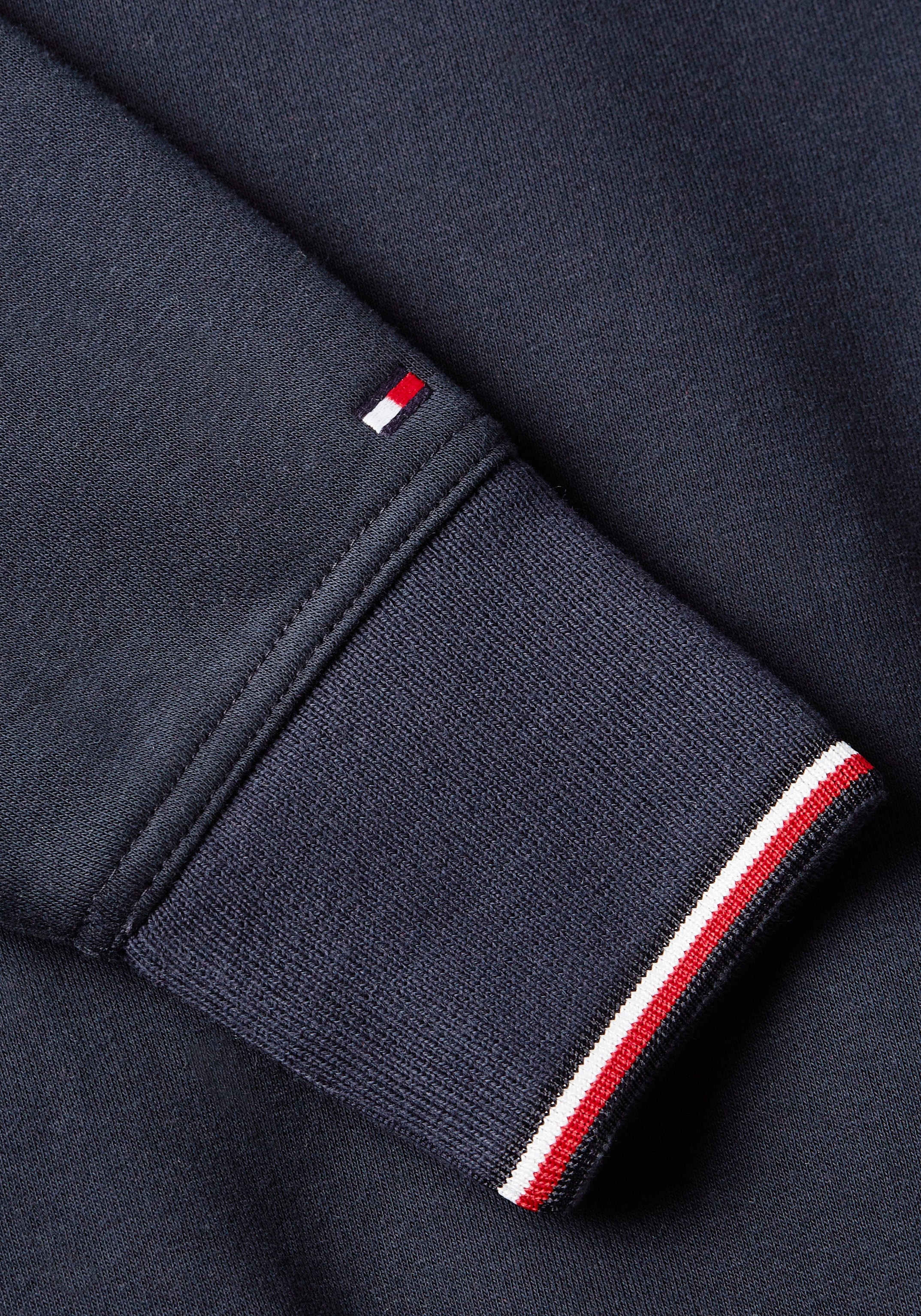Tommy Hilfiger Kapuzensweatshirt »MIX MEDIA HOODED ZIP THRU«, mit kleinem Logodruck