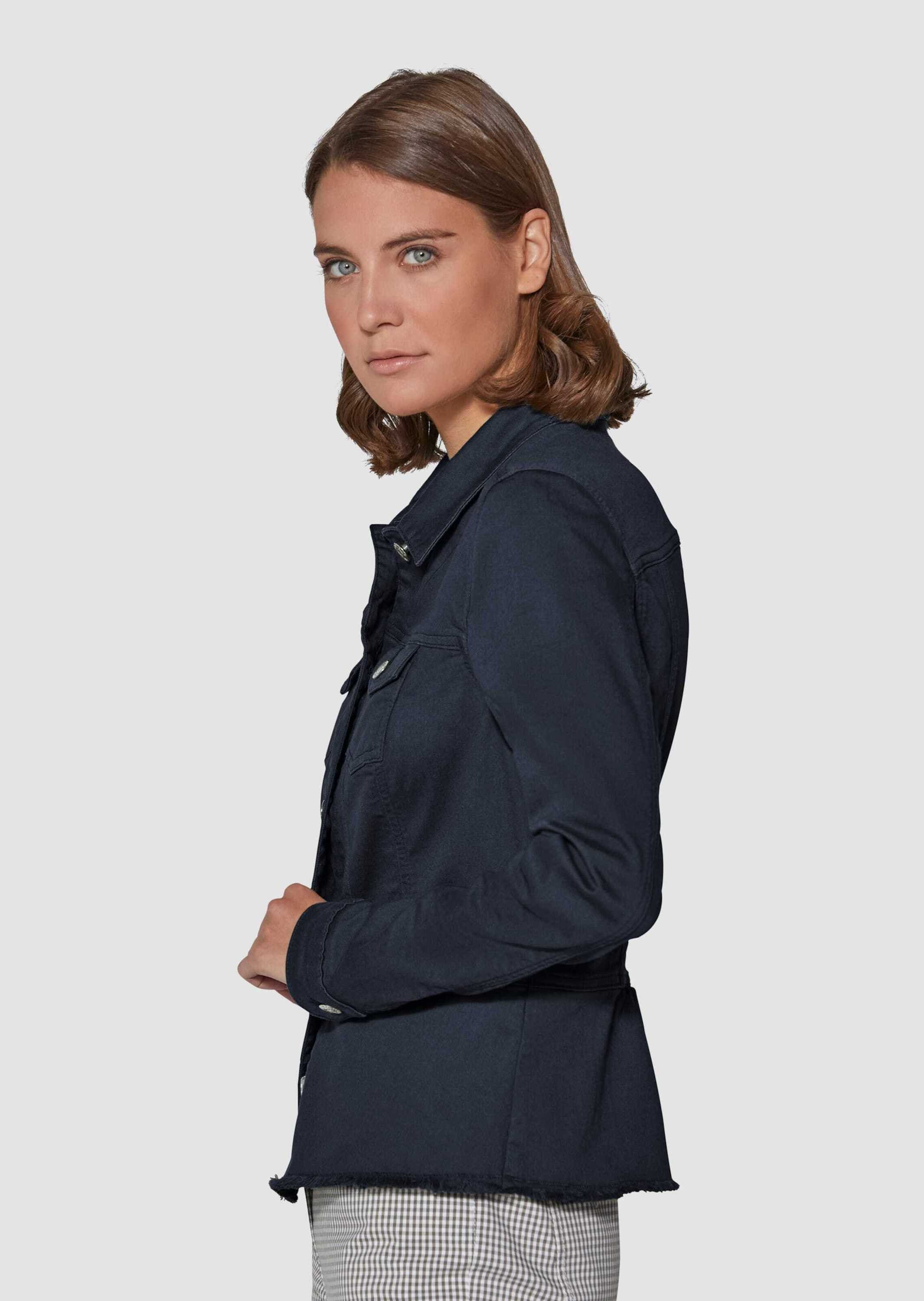 MADELEINE Jeansjacke »Jeansjacke Jeansjacke mit Schößchen«