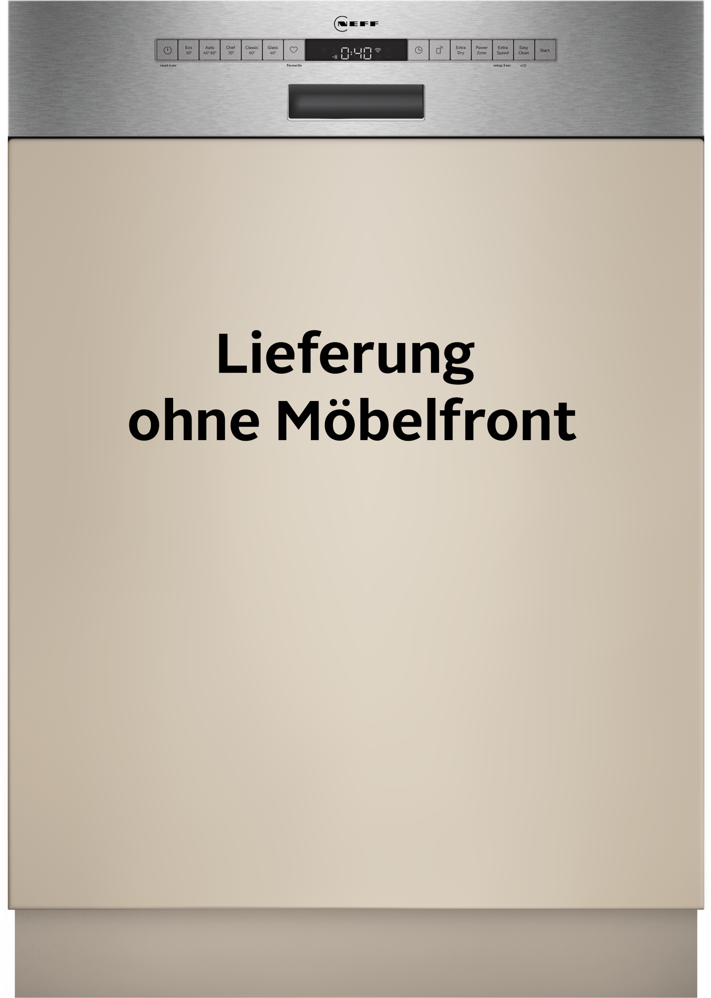 NEFF teilintegrierbarer Geschirrspüler N 50 »S145HCS03E« 14 tlg. Maßgedecke