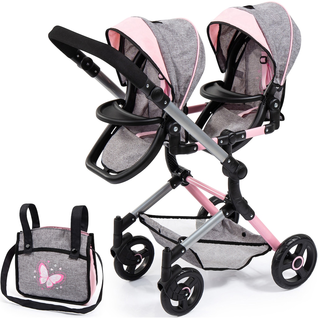 Bayer Puppen-Zwillingsbuggy »Twin Neo, grau«