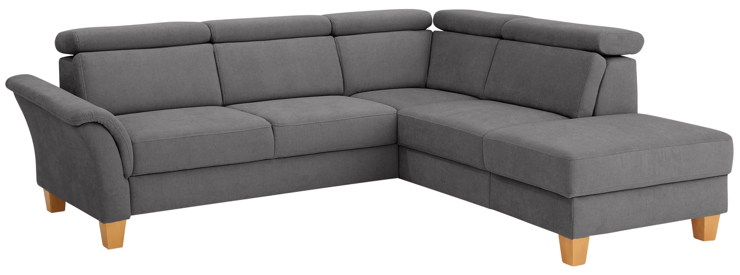 Home affaire Ecksofa »Conville L-Form«, Federkern, wahlweise mit Bettfunktion und Bettkasten bzw. Stauraum
