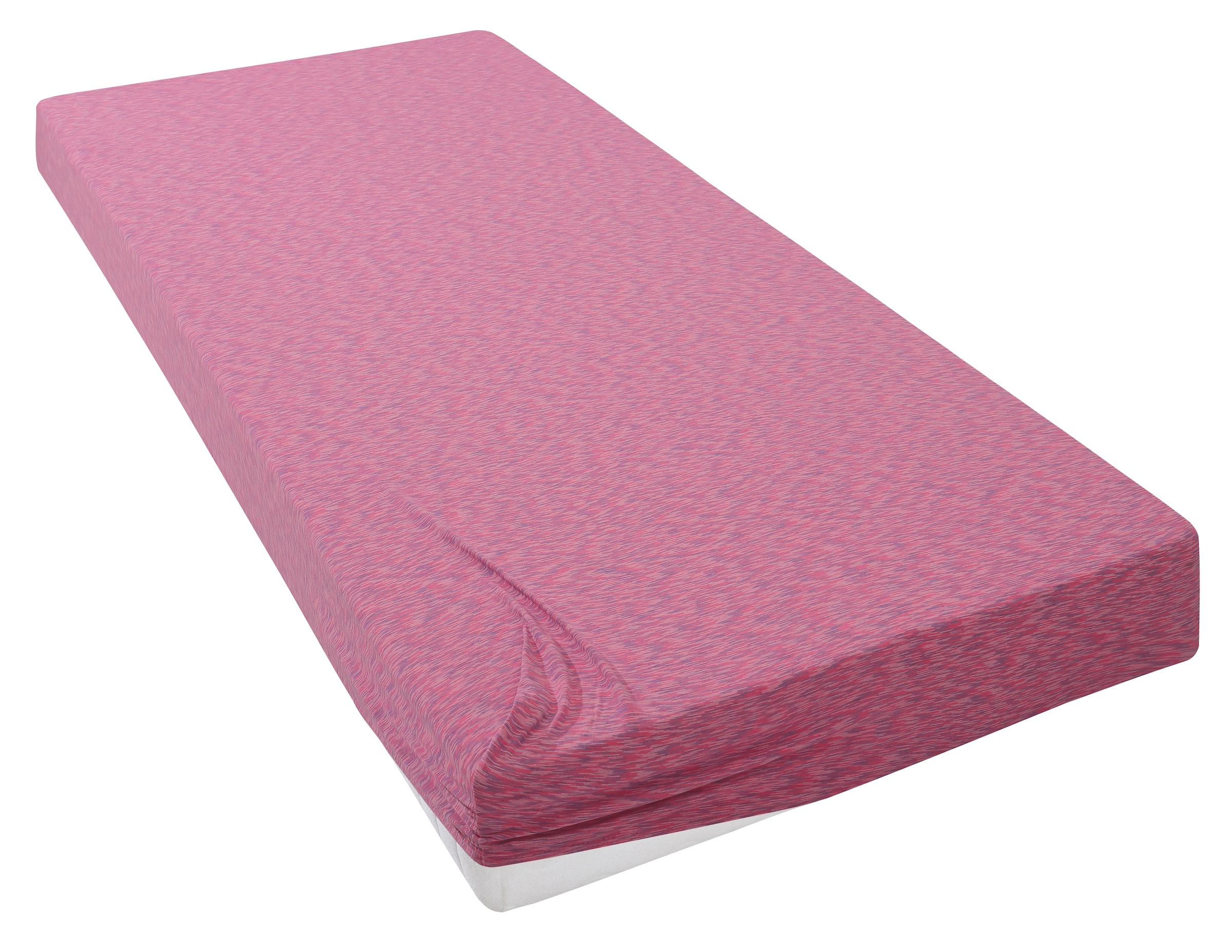 OTTO home Spannbettlaken »Strawberry in uni oder bunten Rainbow-Colors« für Matratzen bis 18cm Höhe, Spannbetttuch, Baumwollmischung
