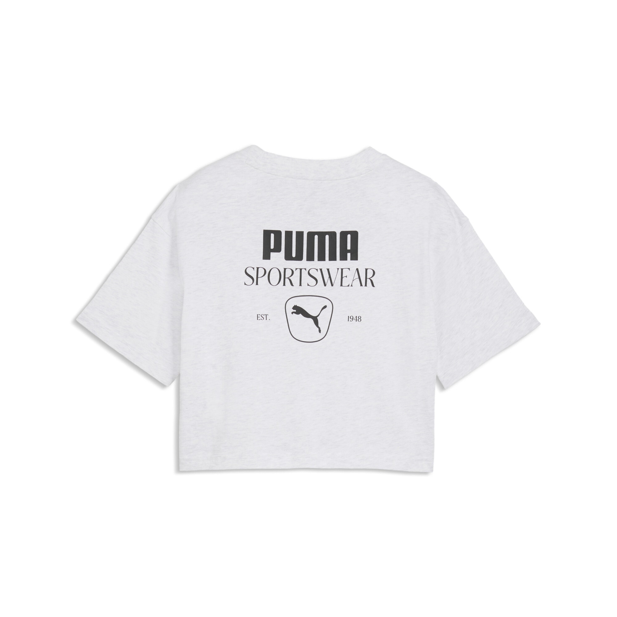 PUMA T-Shirt »CLASS RELAXED SHORT LENGHT GRAPHIC TEE G« für Jugendliche, sportlicher Stil, mit Rundhalsausschnitt