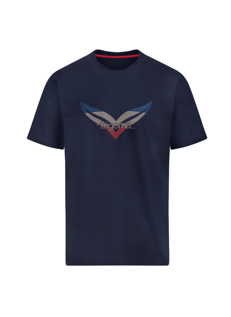Trigema T-Shirt »TRIGEMA T-Shirt mit großem Logo-Print«, (1 tlg.)