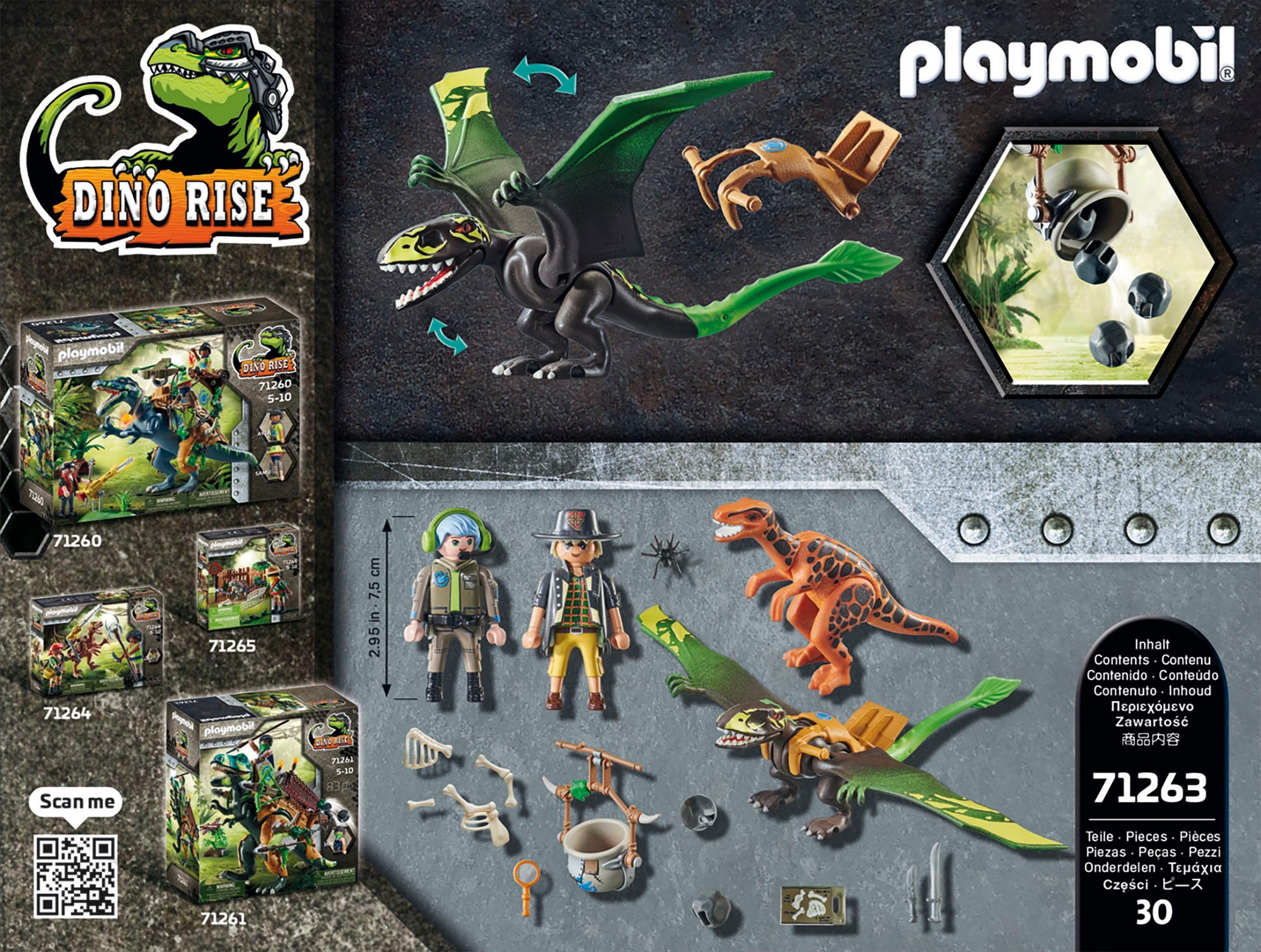 Playmobil® Konstruktions-Spielset »Dimorphodon (71263), Dino Rise«, (30 St.), Made in Europe