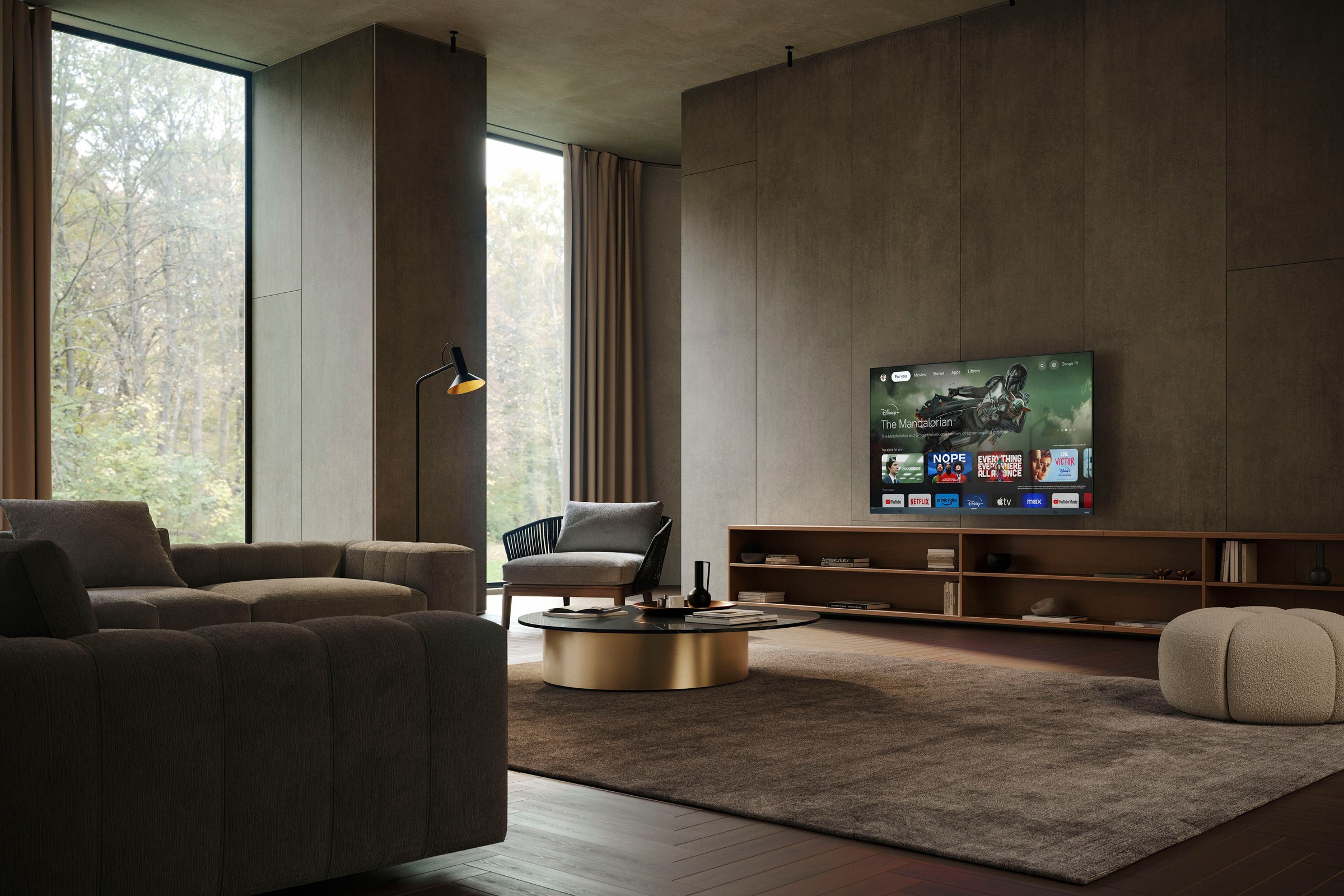 Sharp LED-Fernseher »4T-C75FQx«, 4K Ultra HD, Google TV, Quantum Dot, QLED, Dolby Atmos, Dolby Vision, HDMI 2.1 mit eARC