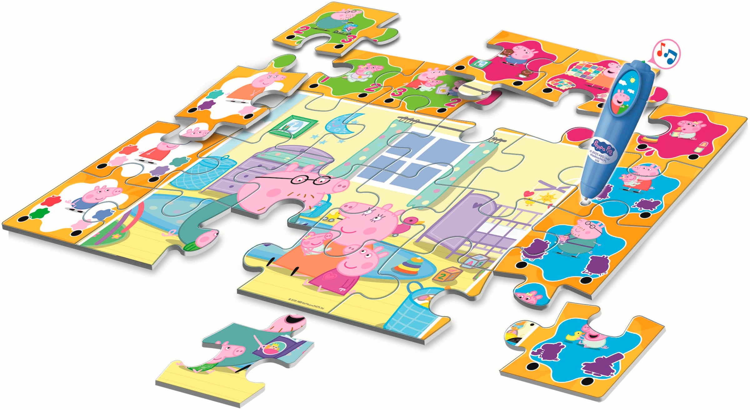 Clementoni® Puzzle »Quiz-Bodenpuzzle - Peppa Pig« Made in Europe