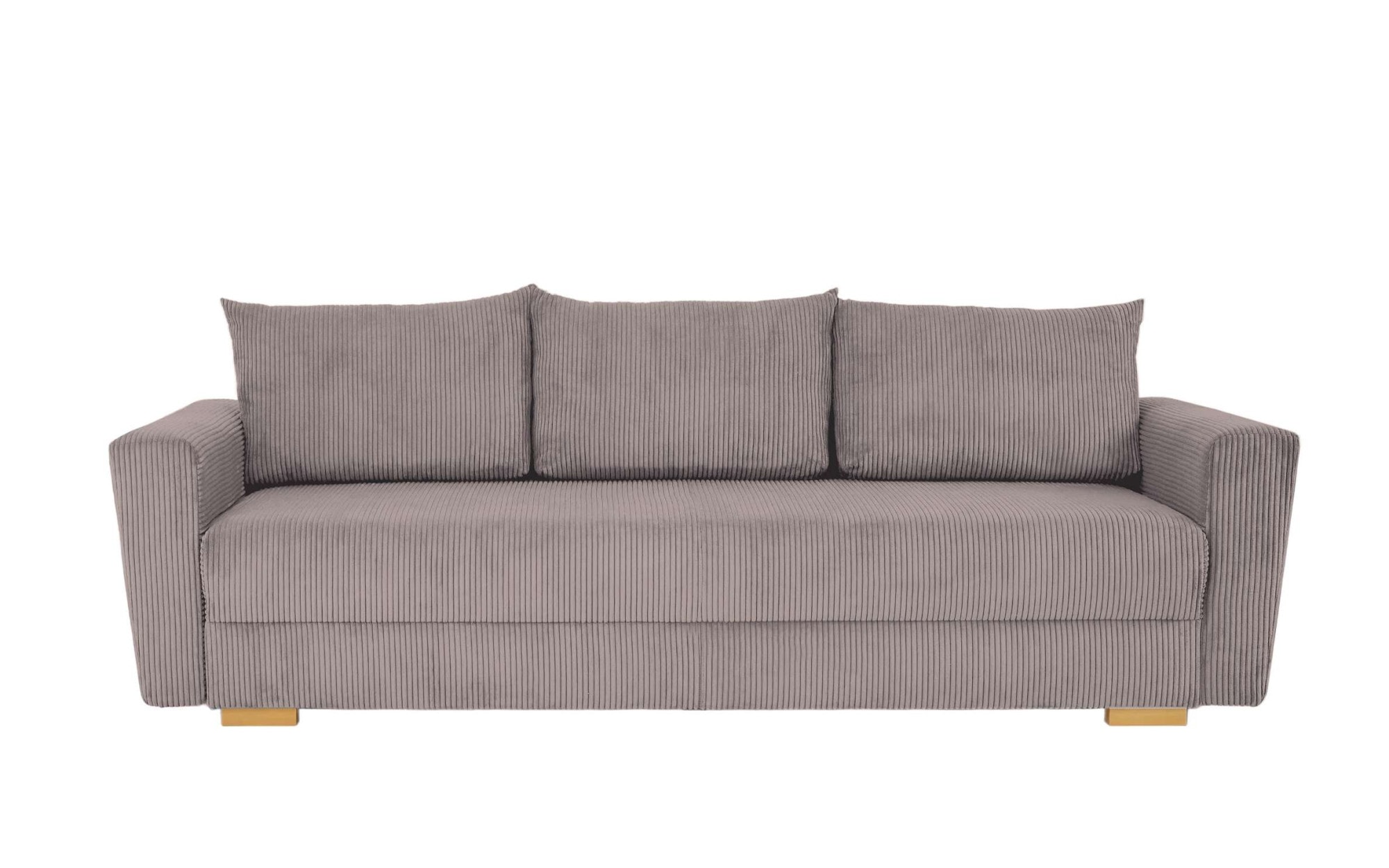 INOSIGN 3-Sitzer »MAGHERA Schlafsofa mit Bettkasten, in hochwertiger Verarbeitung«, mit Wellenunterfederung, Cord und Struktur-Bezug, B/H/T 230/92,5/79 cm