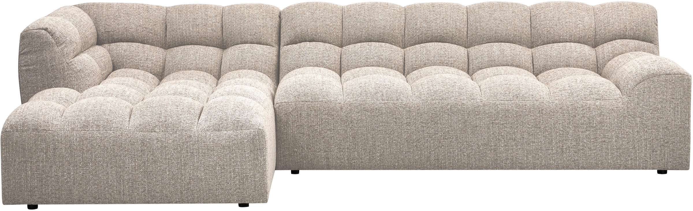 WOOOD Ecksofa »Allure grobem Webmuster, H 79 x B 324 x D 165 cm« Tragkraft 400 kg, Hohe Verschleißfestigkeit, Pfleiglicht
