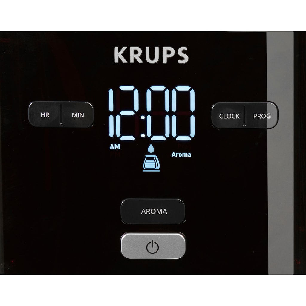 Krups Filterkaffeemaschine »KM6008 Smart'n Light«, 1,25 l Kaffeekanne, 24-Std-Timer, automatische Abschaltung nach 30 Minuten