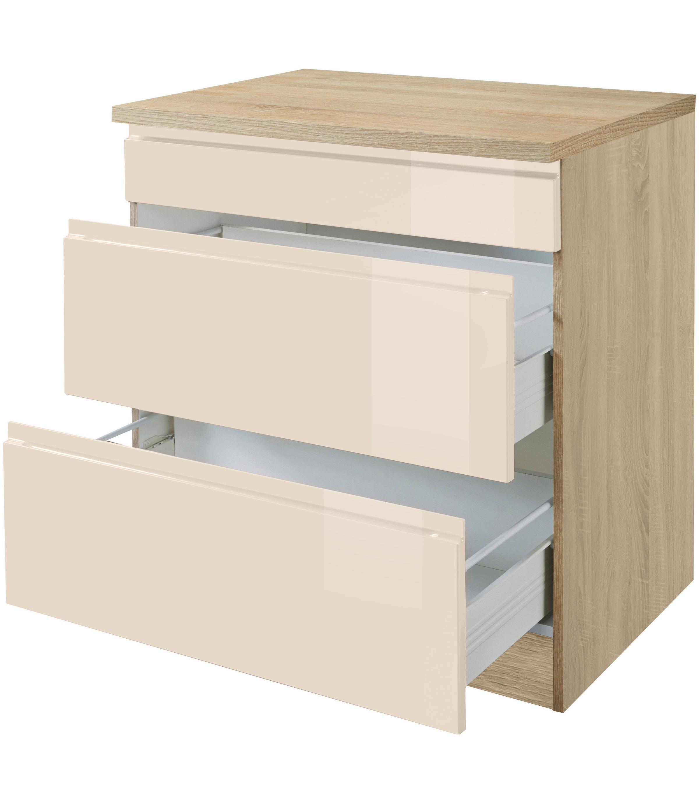 KOCHSTATION Kochfeldumbauschrank »KS-Virginia«, 80 cm breit