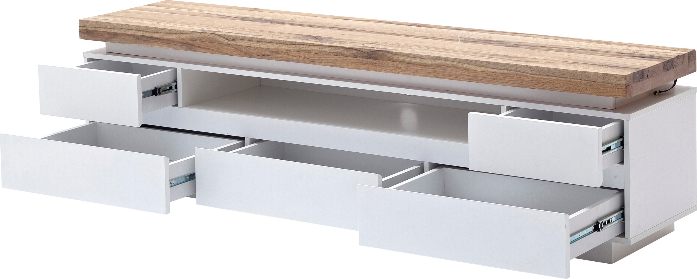 MCA furniture Lowboard »Romina«, mit LED Beleuchtung weiß dimmbar, inkl. Fernbedienung