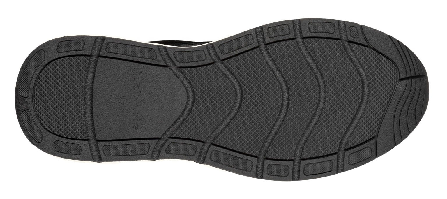 Tamaris Plateausneaker, Freizeitschuh, Halbschuh, Schnürschuh mit gepolstertem Schaftrand