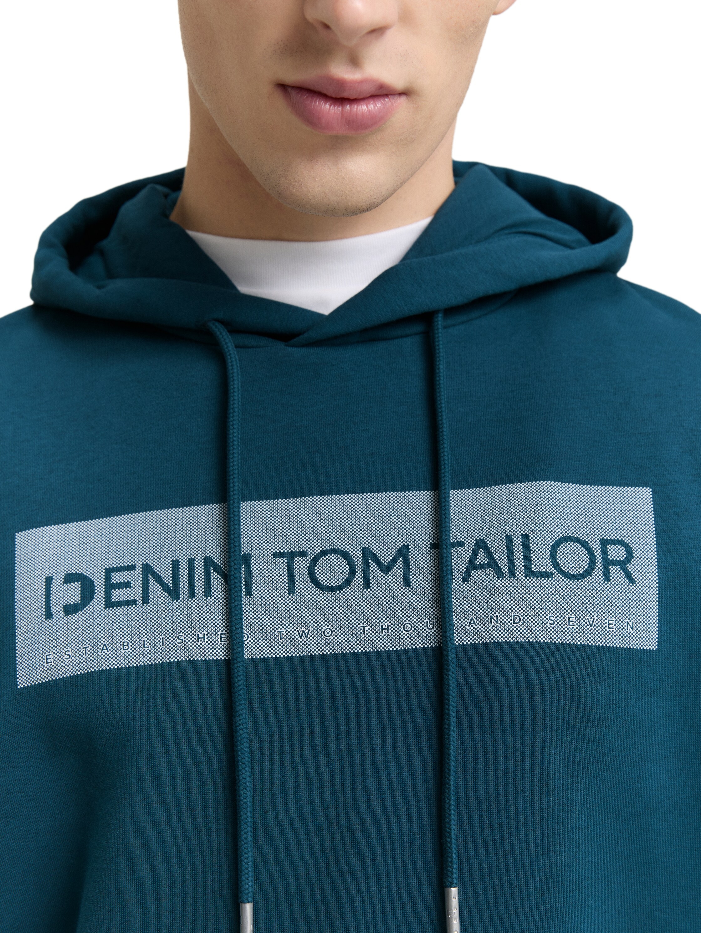 TOM TAILOR Denim Hoodie, mit Logo Print