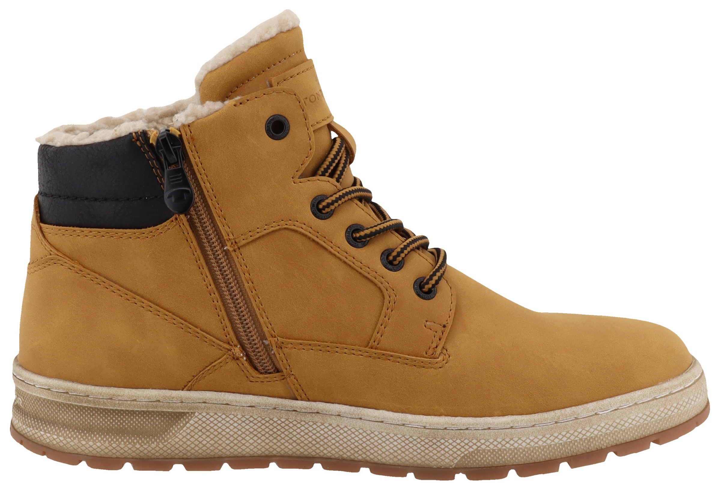 TOM TAILOR Winterboots, Plateau, Schnürboots, High Top-Sneaker mit Innenreißverschluss