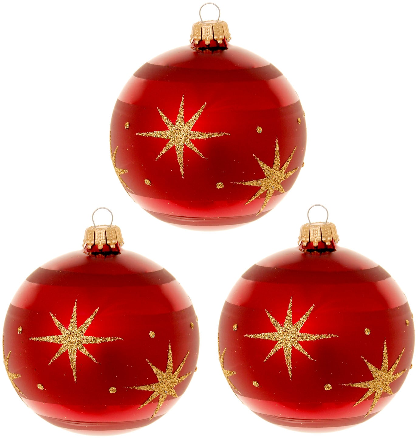 Krebs Glas Lauscha Weihnachtsbaumkugel Night bestellen rot, St.), cm«, OTTO Online 8 »Xmas Shop im aus (Set, Weihnachtsdeko \
