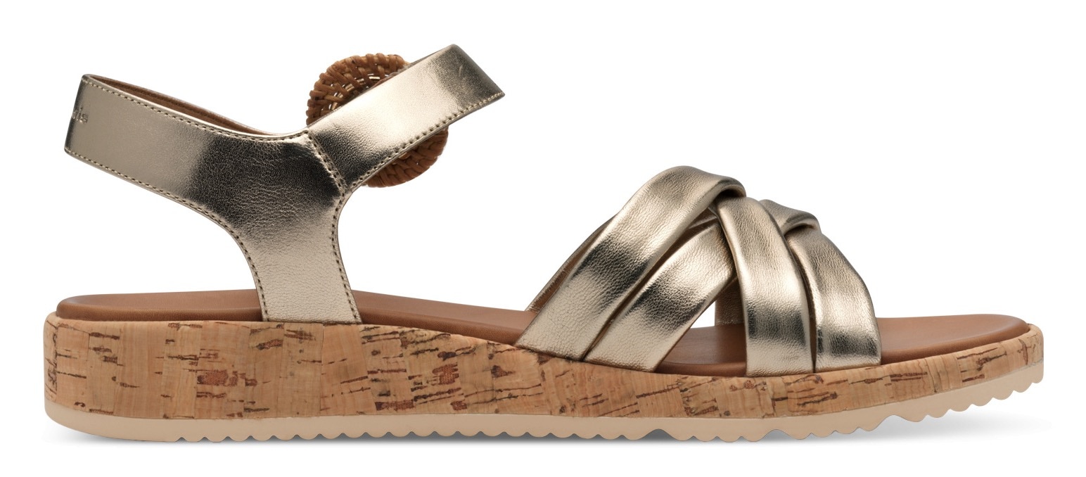 Tamaris Sandalette, Plateau, Sommerschuh, Riemchensandale mit hübscher Zierschnalle