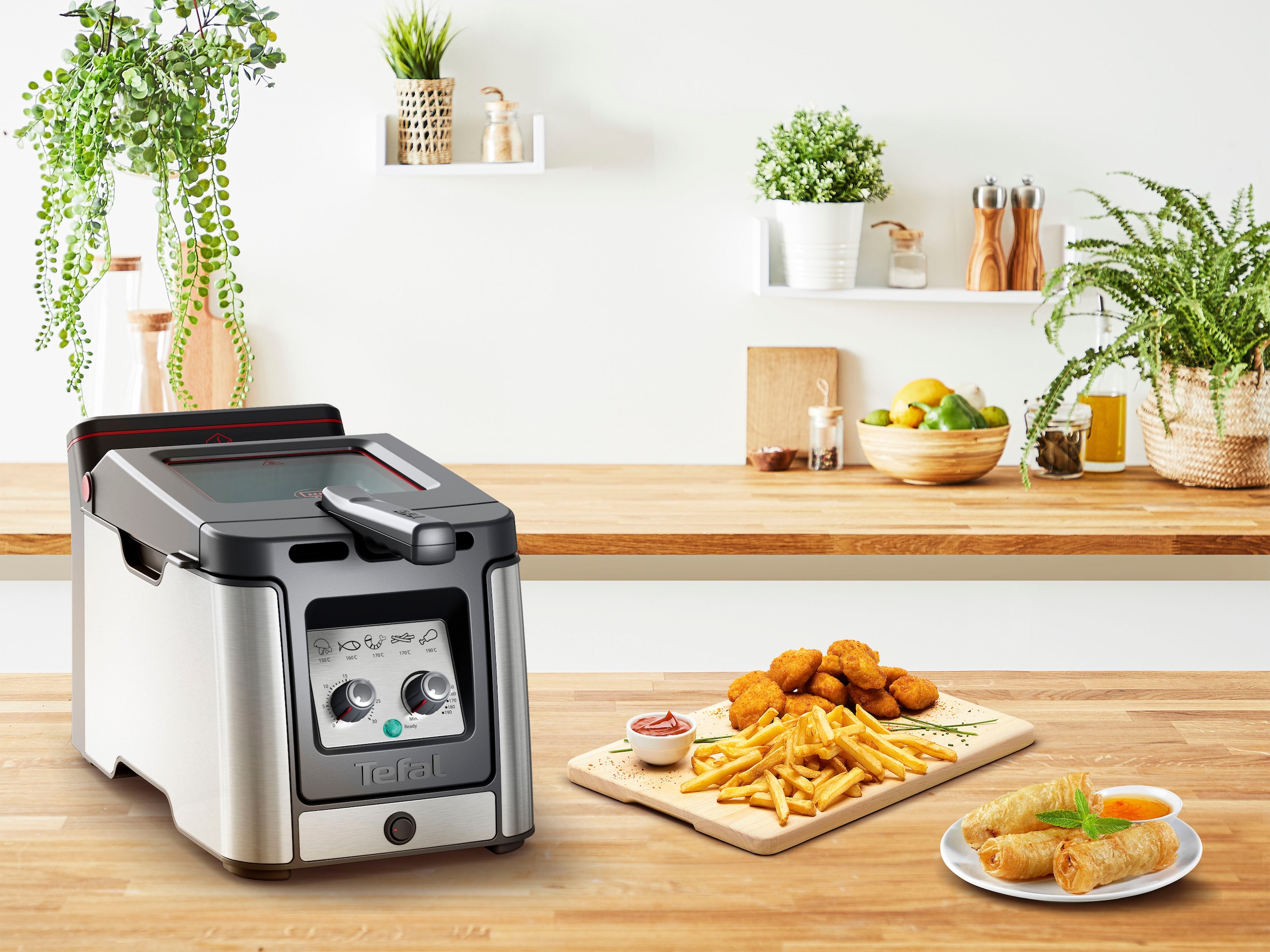 Tefal Fritteuse »Clear Duo«, 2000 W, Fassungsvermögen 3,5 l, aktives Filtersystem, Thermostat, Timer, FR600D