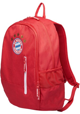 Freizeitrucksack »FC Bayern München 5 Sterne Logo rot«, Aus recyceltem PET Material